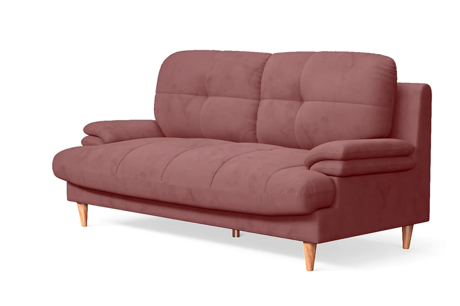 Cosenza 3 Seater Sofa Pink Velvet