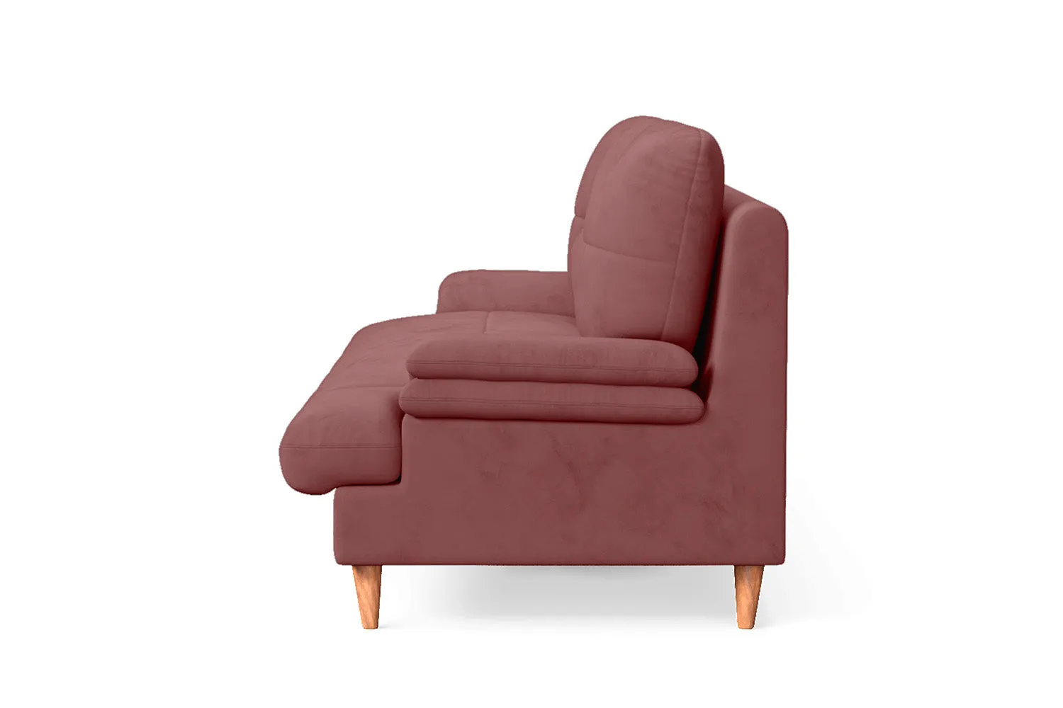 Cosenza 3 Seater Sofa Pink Velvet