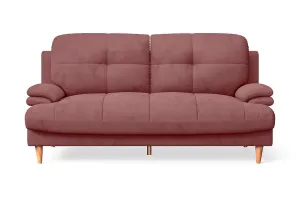 Cosenza 3 Seater Sofa Pink Velvet