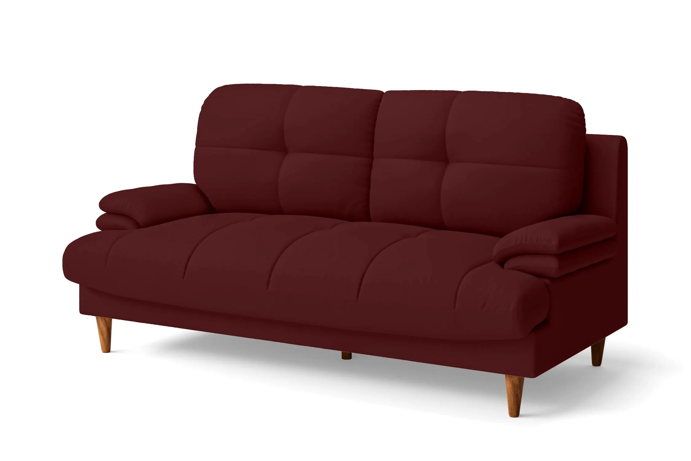 Cosenza 3 Seater Sofa Red Leather