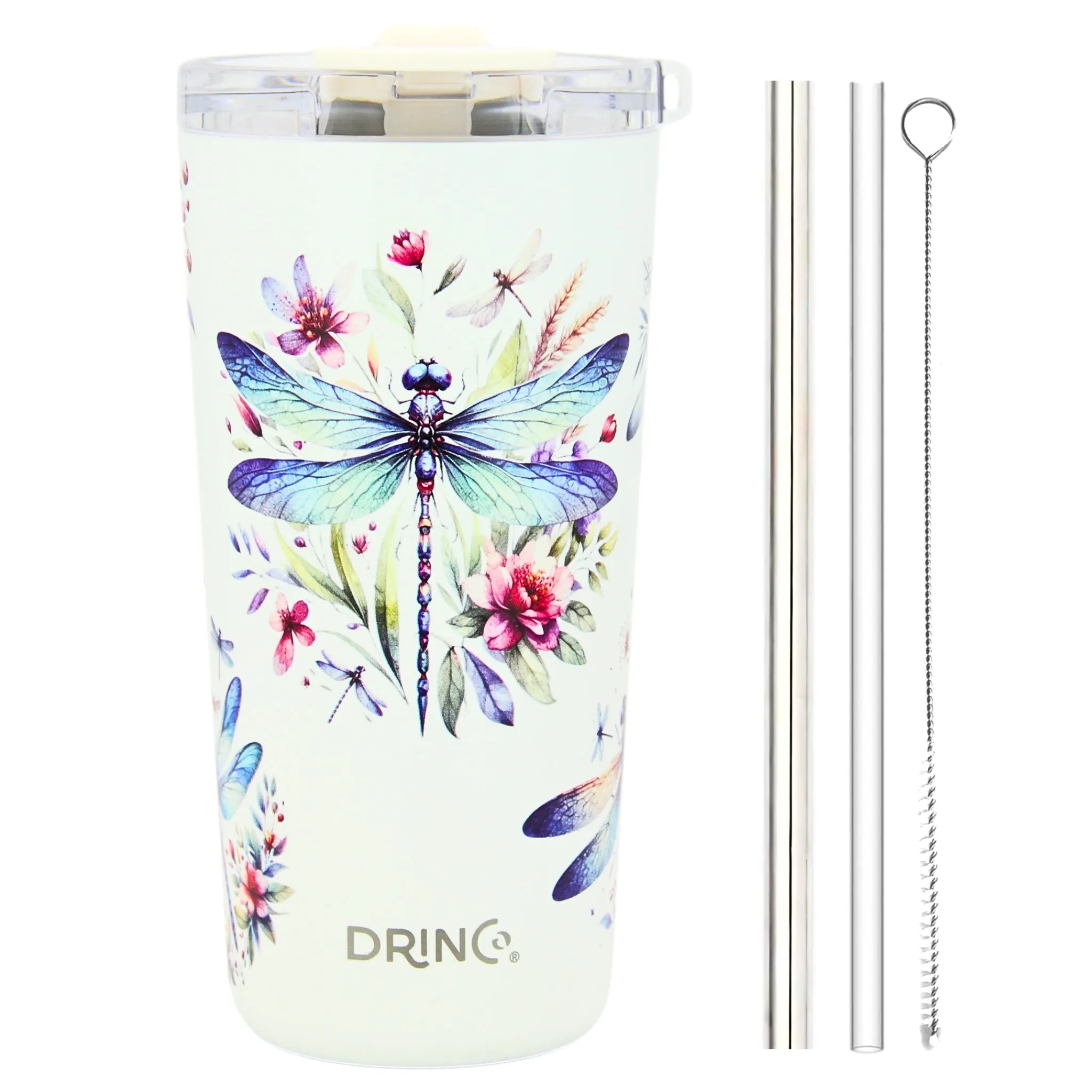 DRINCO®  Seattle 20oz Leakproof Tumbler with Straw - Dragonfly