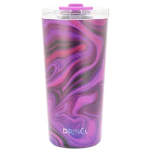 DRINCO®  Seattle 20oz Leakproof Tumbler with Straw - Purple Swirl