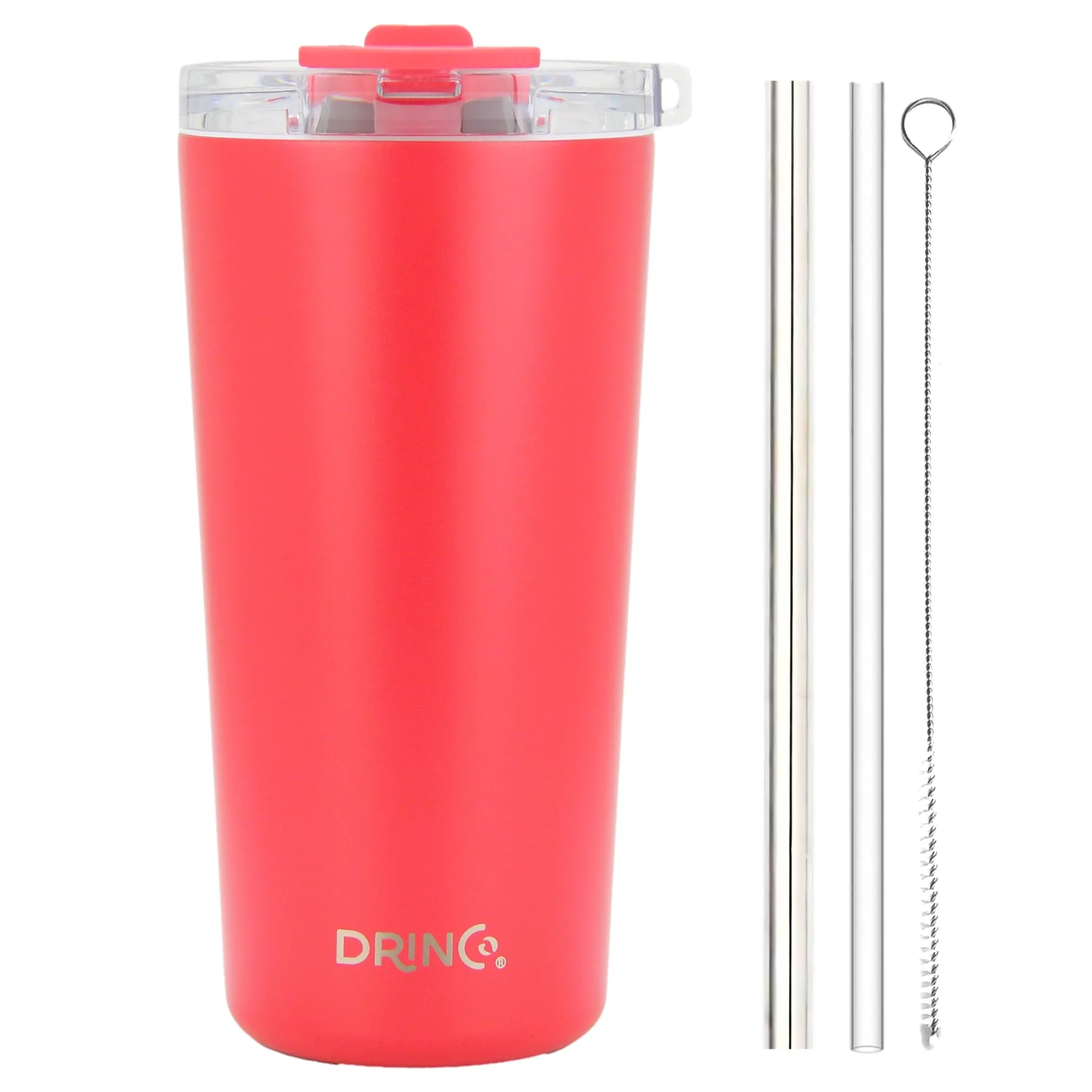 DRINCO®  Seattle 20oz Leakproof Tumbler with Straw - Red