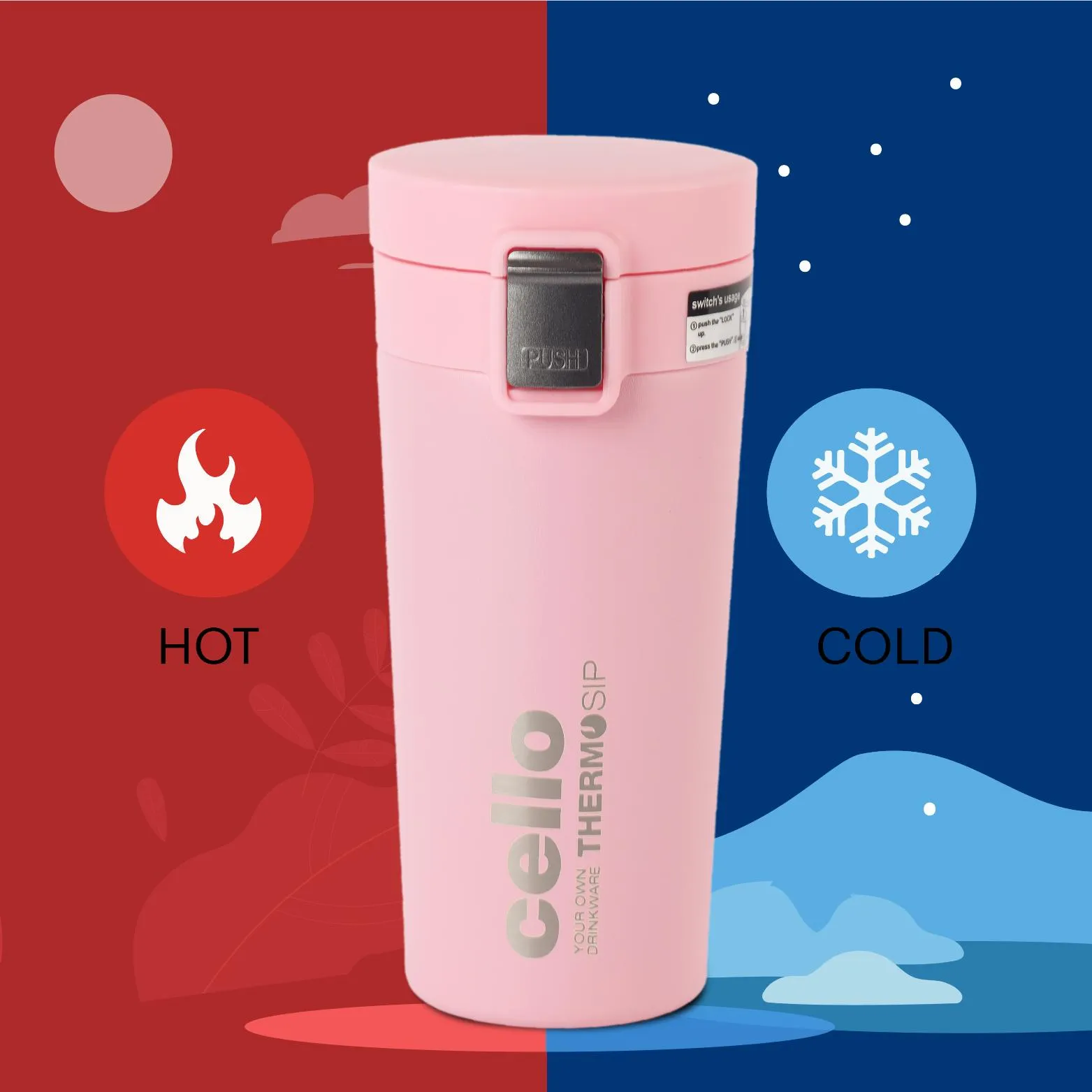 Duro Café Flask, Insulated Coffee Mug, 450ml