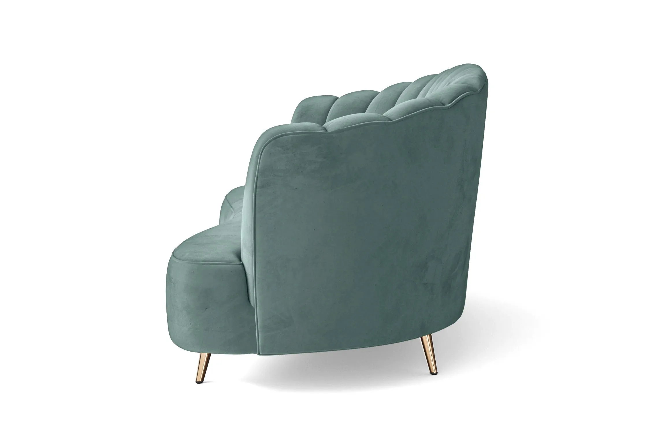 Elena 2 Seater Sofa Teal Velvet