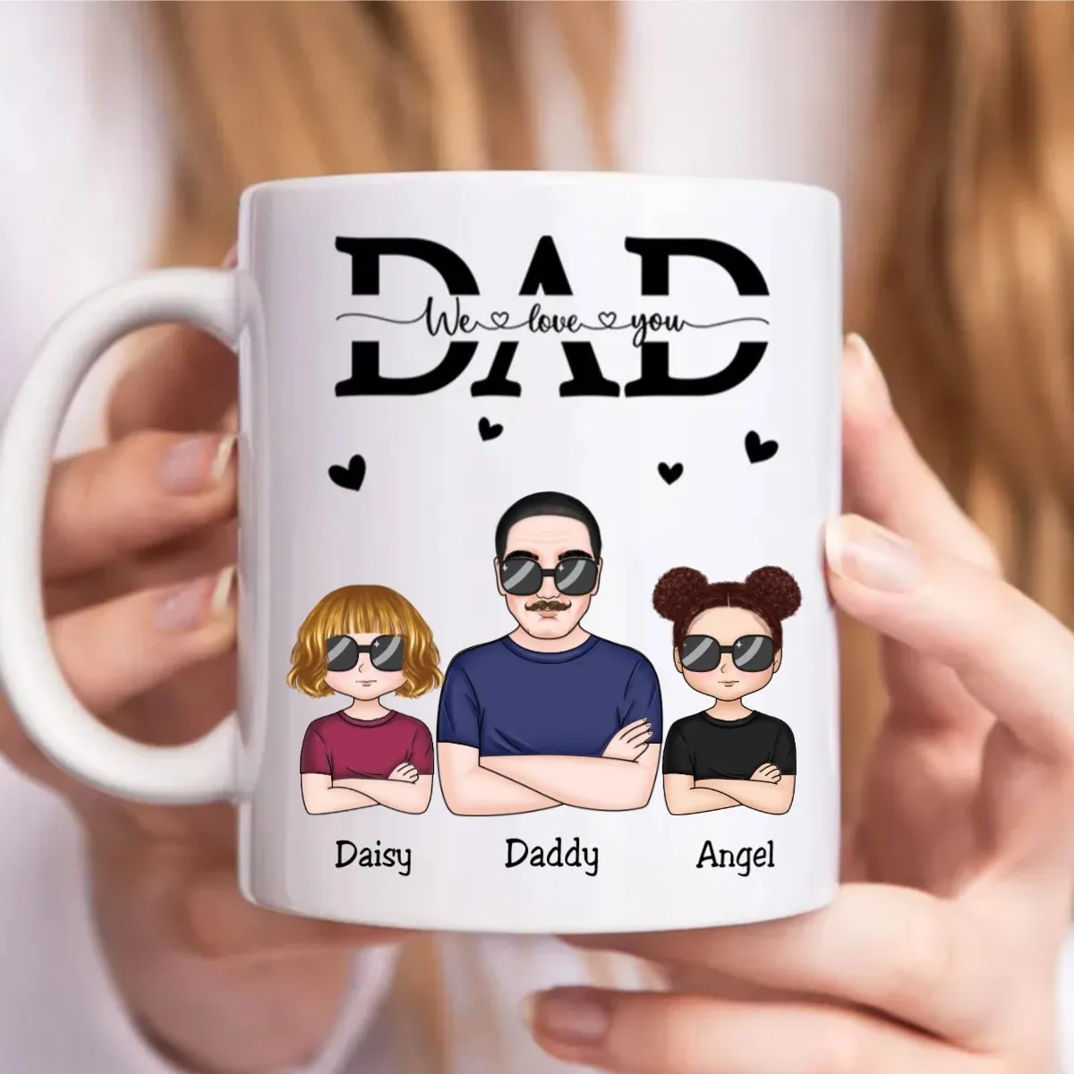 Father's Day - Dad I Love You - Personalized Mug