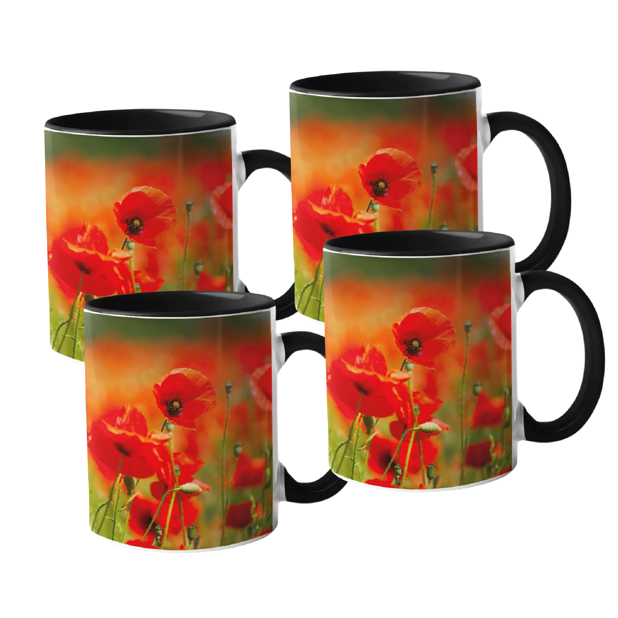 Field of Poppies Mugs