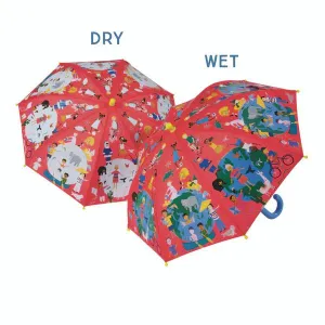 Floss & Rock Kid's Colour-Change Umbrella - One World (Ì)