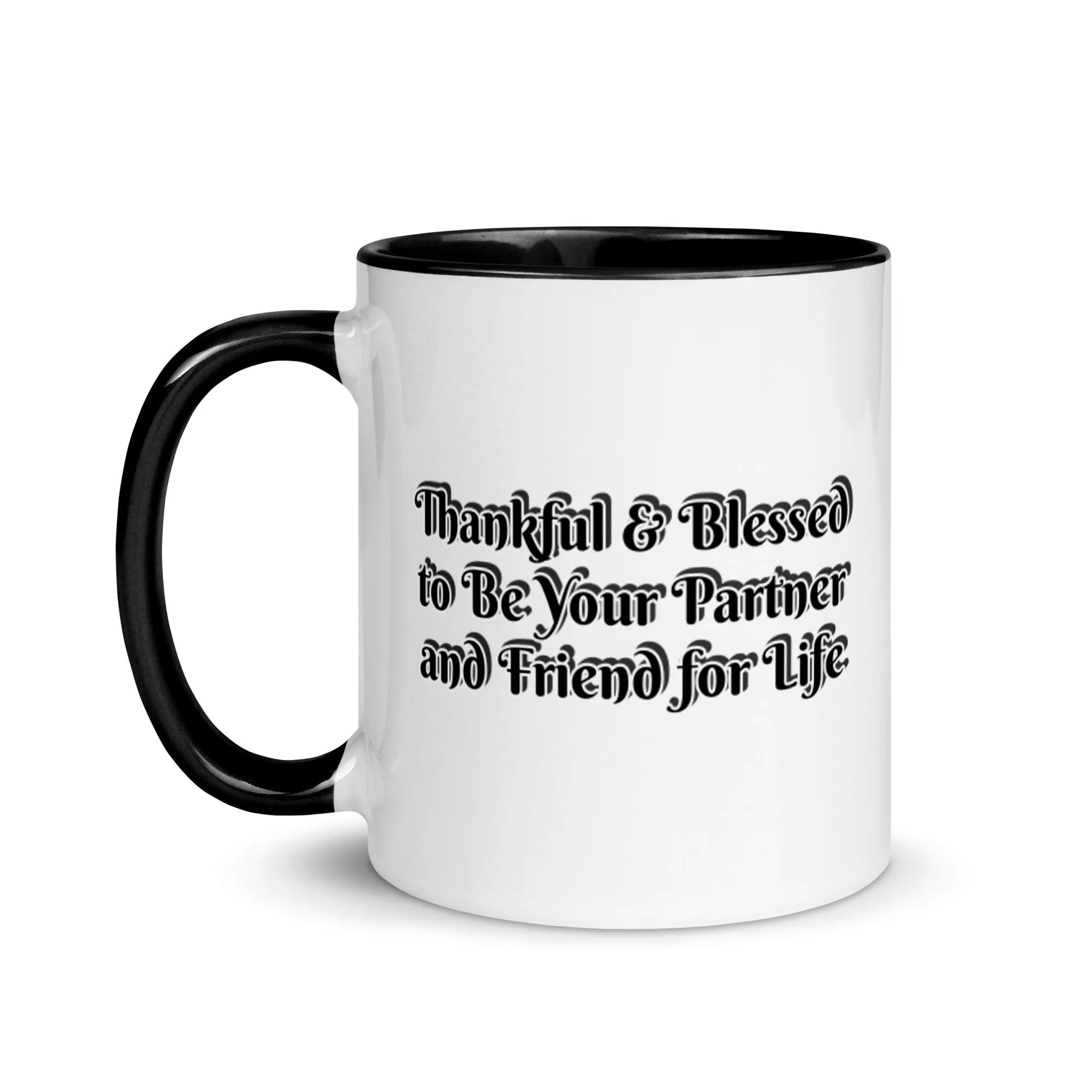 GG - Cup, Mug with Color Inside - Blessed to Be Your Partner & FFL