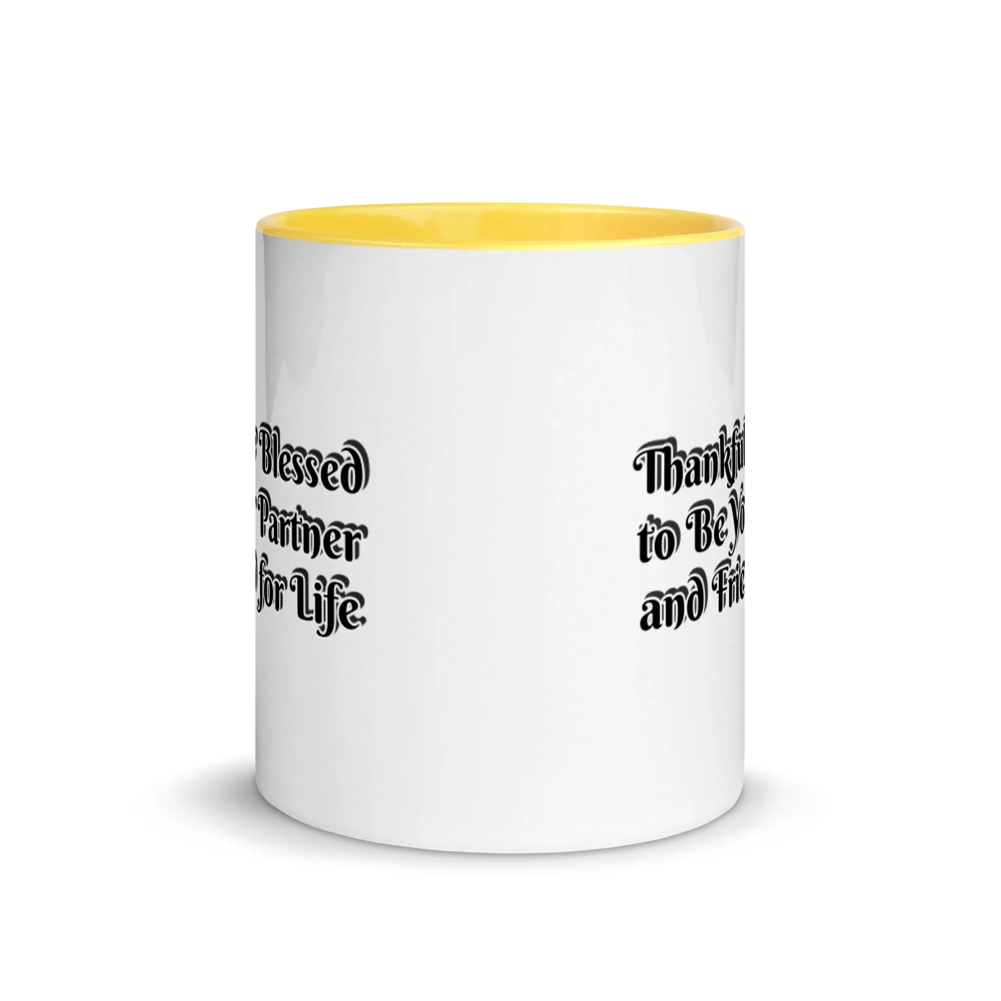 GG - Cup, Mug with Color Inside - Blessed to Be Your Partner & FFL