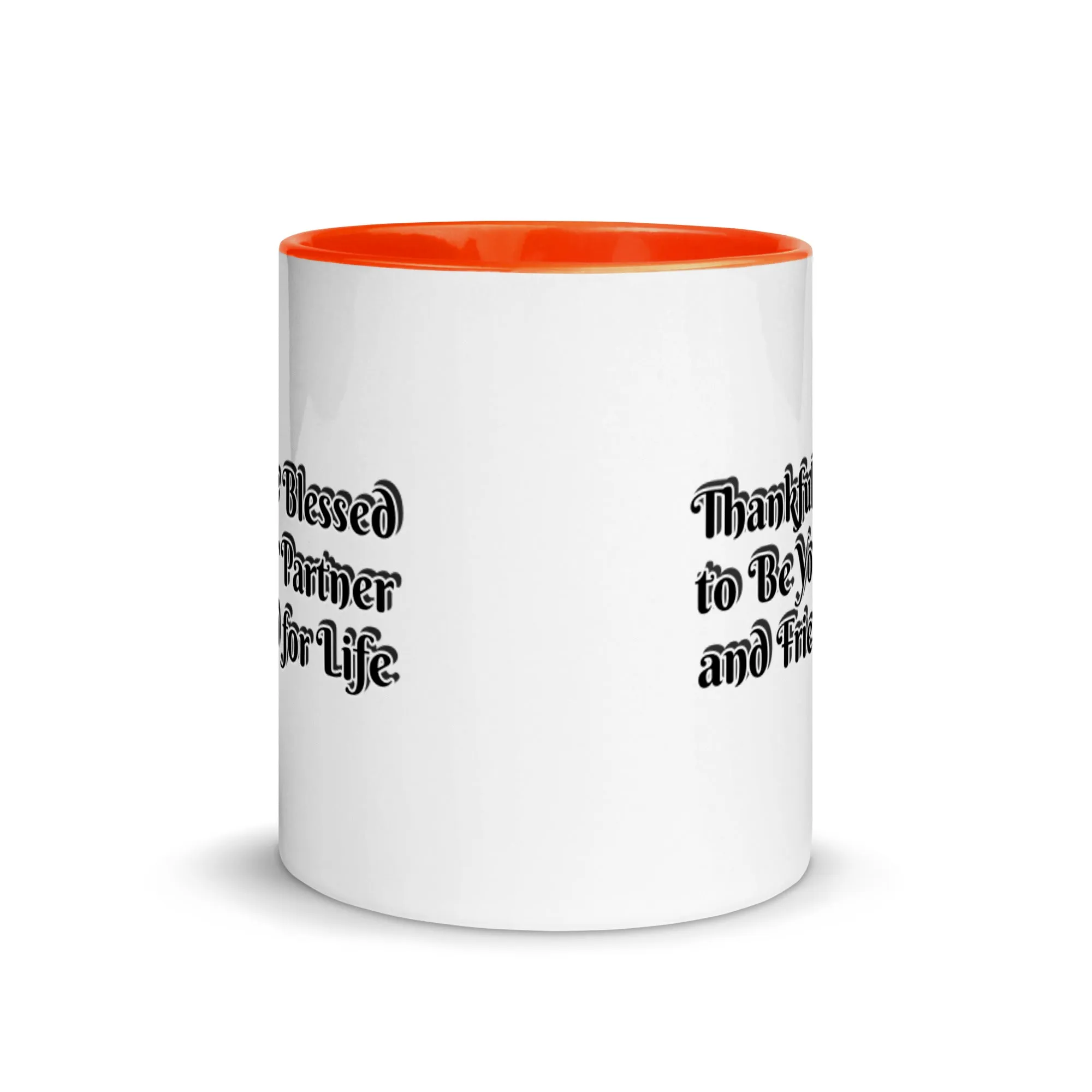 GG - Cup, Mug with Color Inside - Blessed to Be Your Partner & FFL