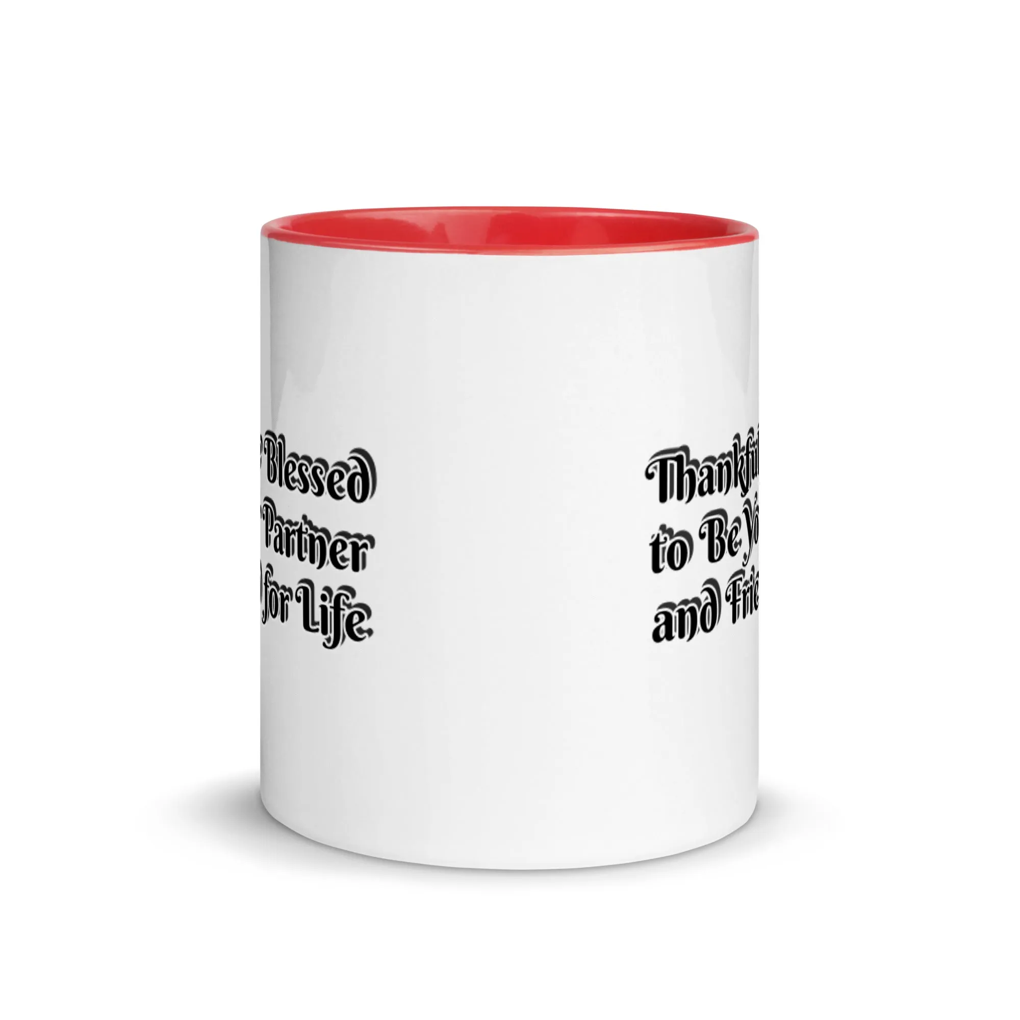 GG - Cup, Mug with Color Inside - Blessed to Be Your Partner & FFL