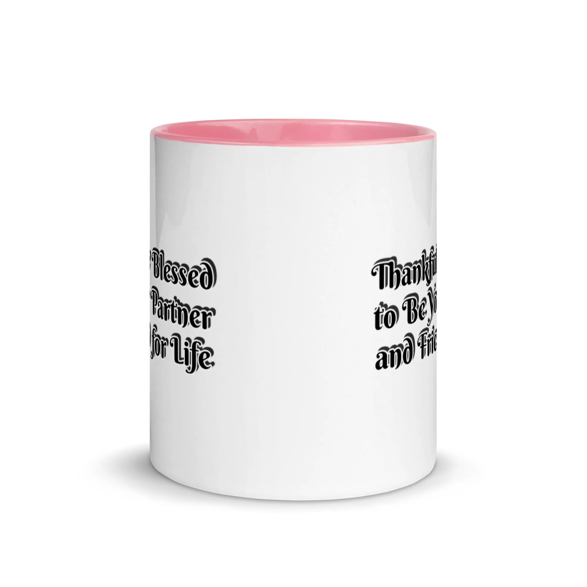 GG - Cup, Mug with Color Inside - Blessed to Be Your Partner & FFL