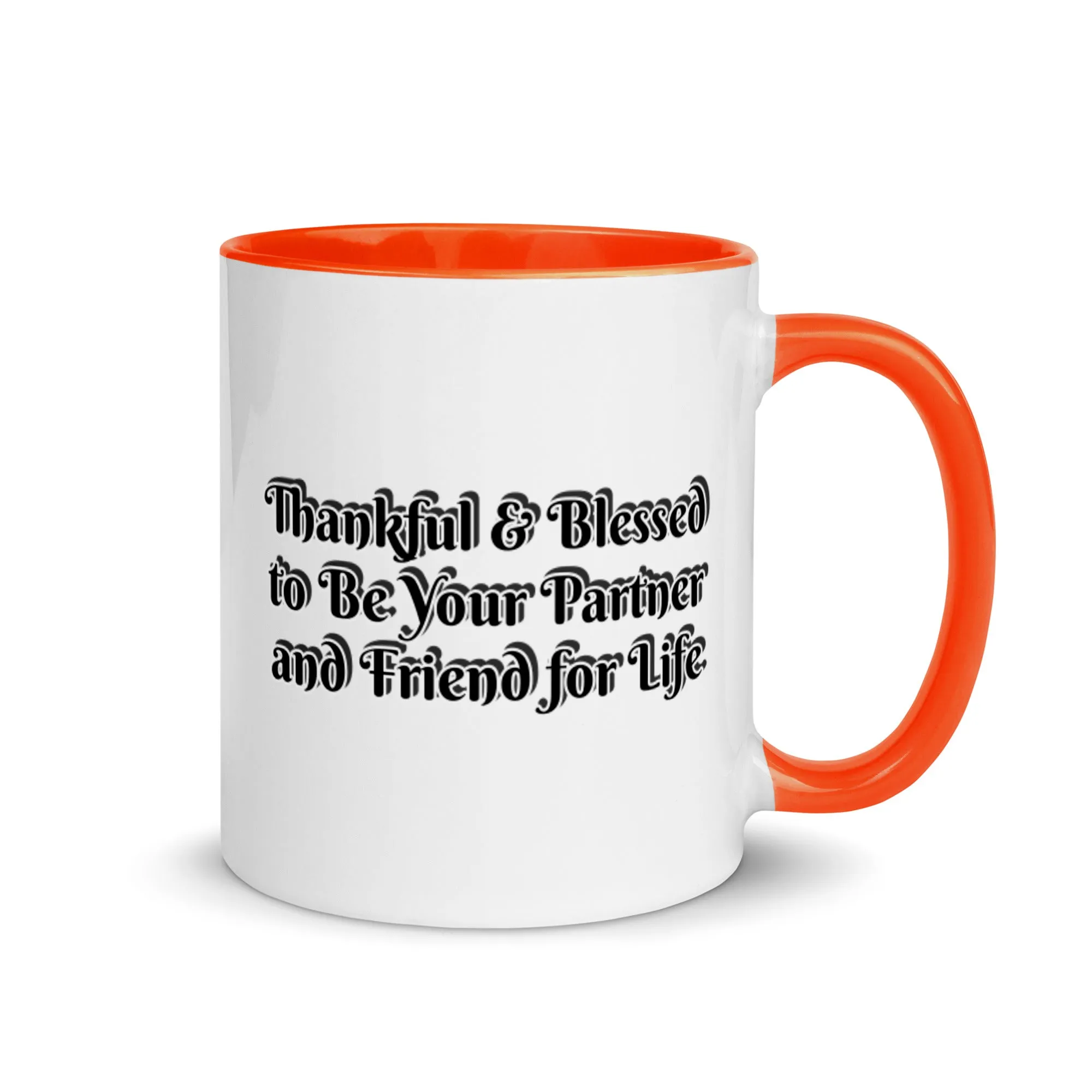 GG - Cup, Mug with Color Inside - Blessed to Be Your Partner & FFL