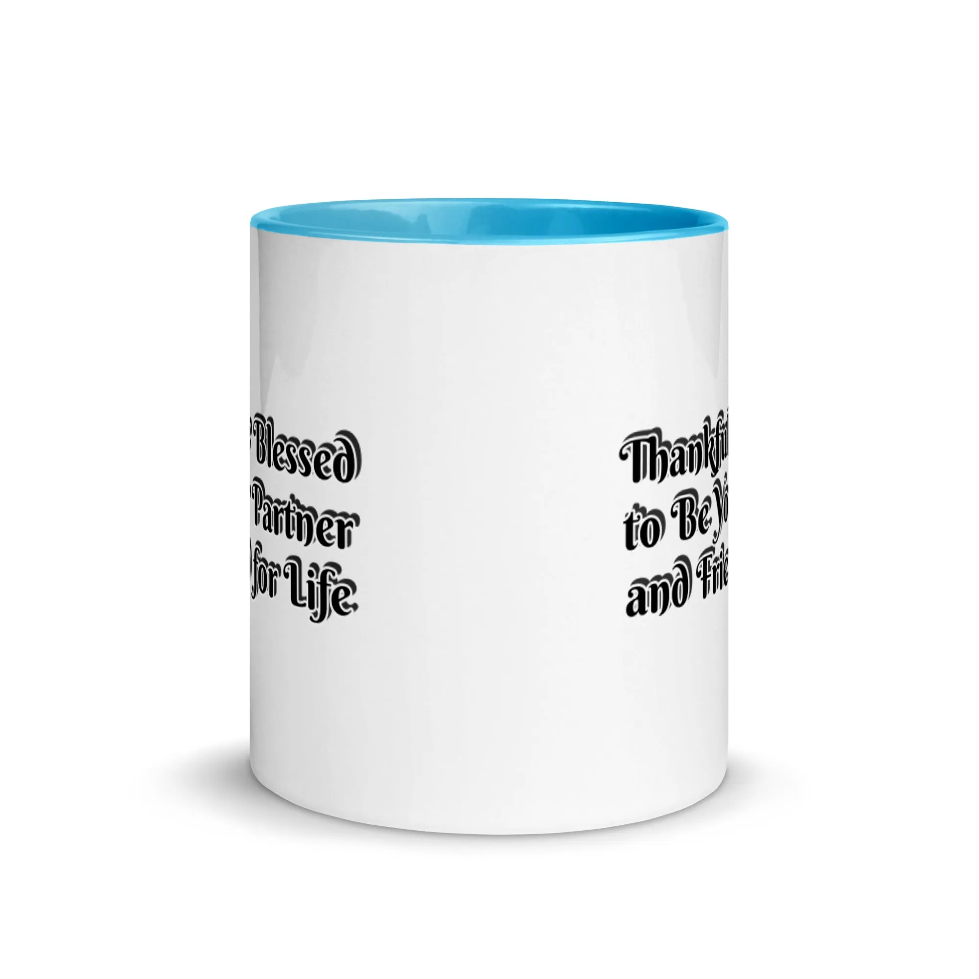 GG - Cup, Mug with Color Inside - Blessed to Be Your Partner & FFL