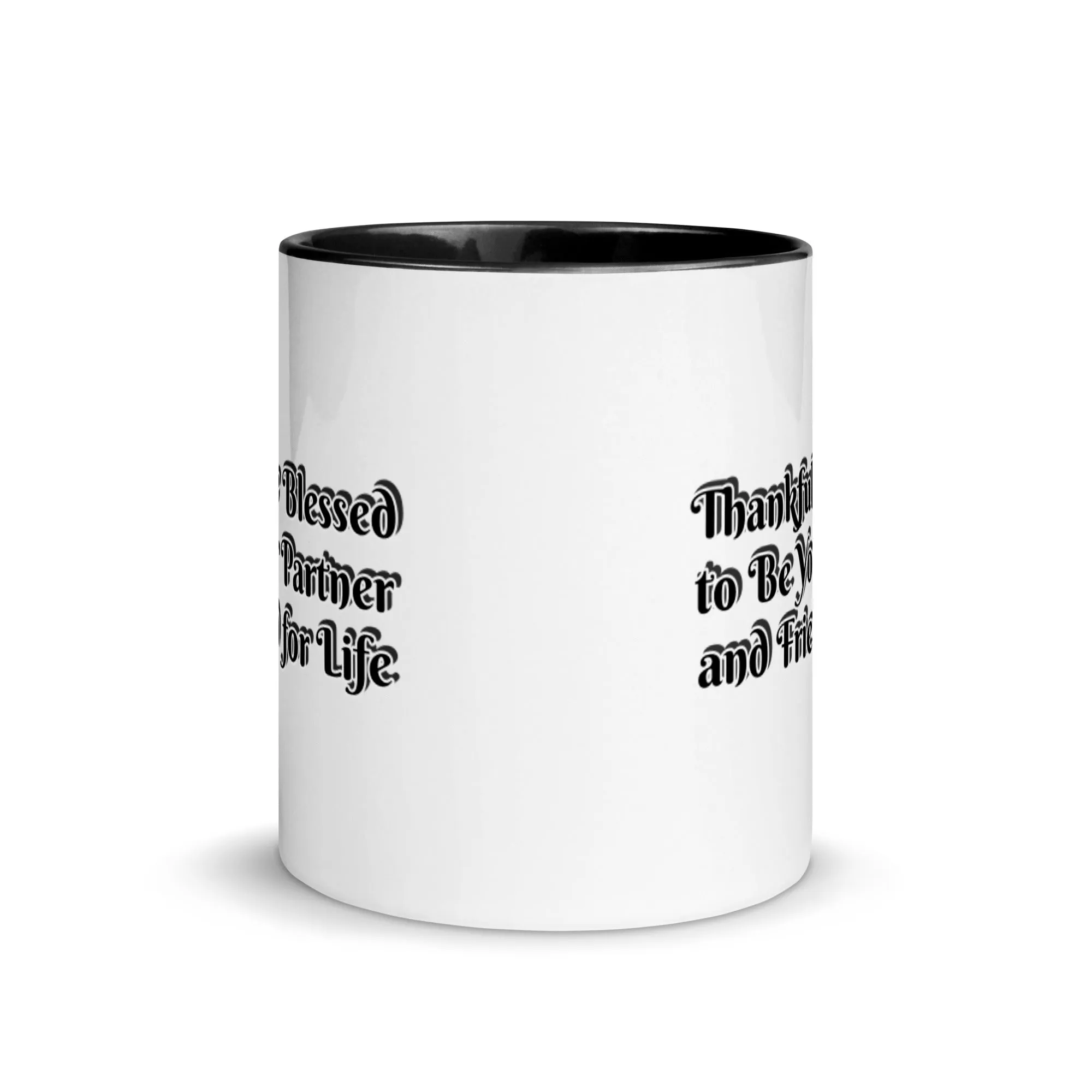 GG - Cup, Mug with Color Inside - Blessed to Be Your Partner & FFL