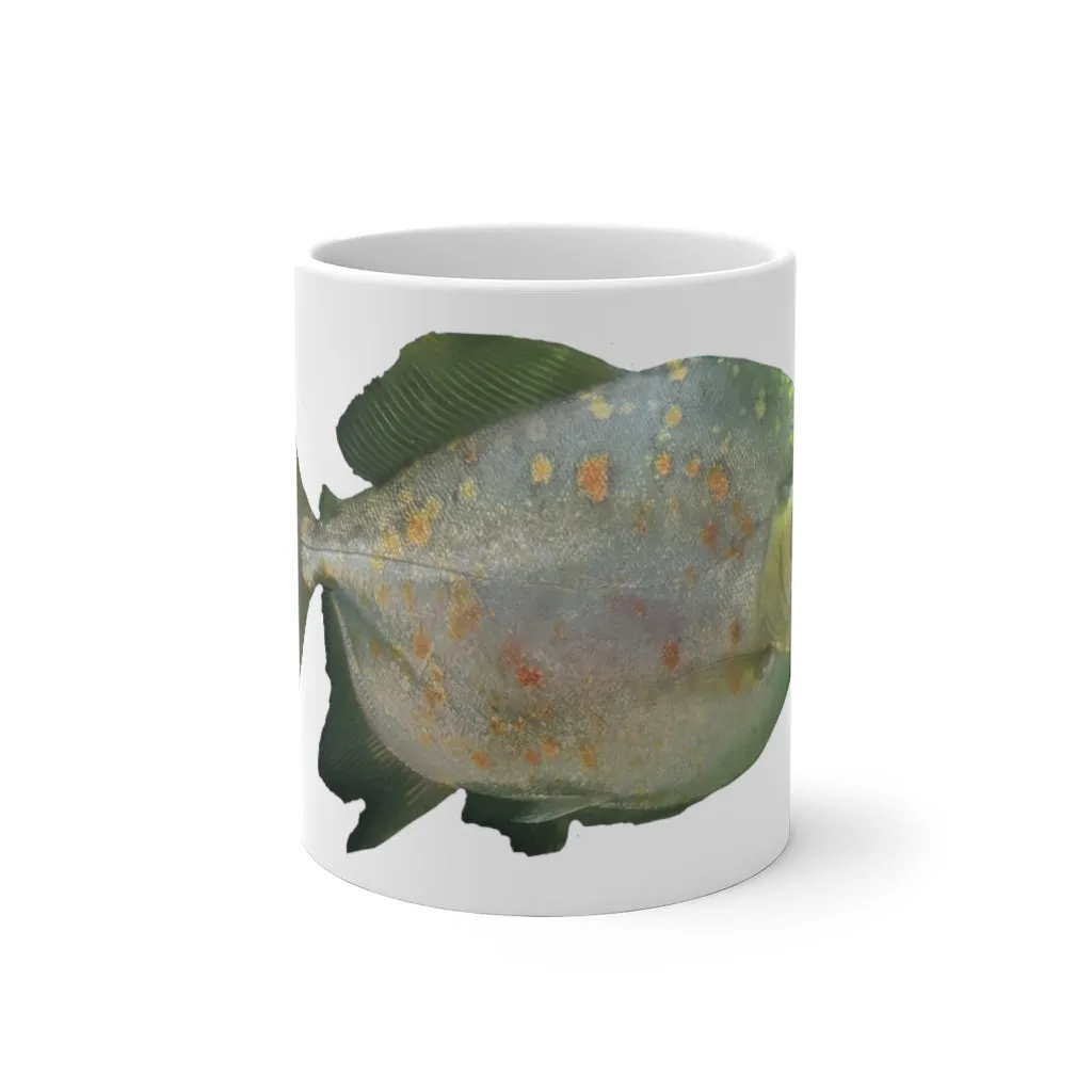 Green Fish with Specs Color Changing Mug