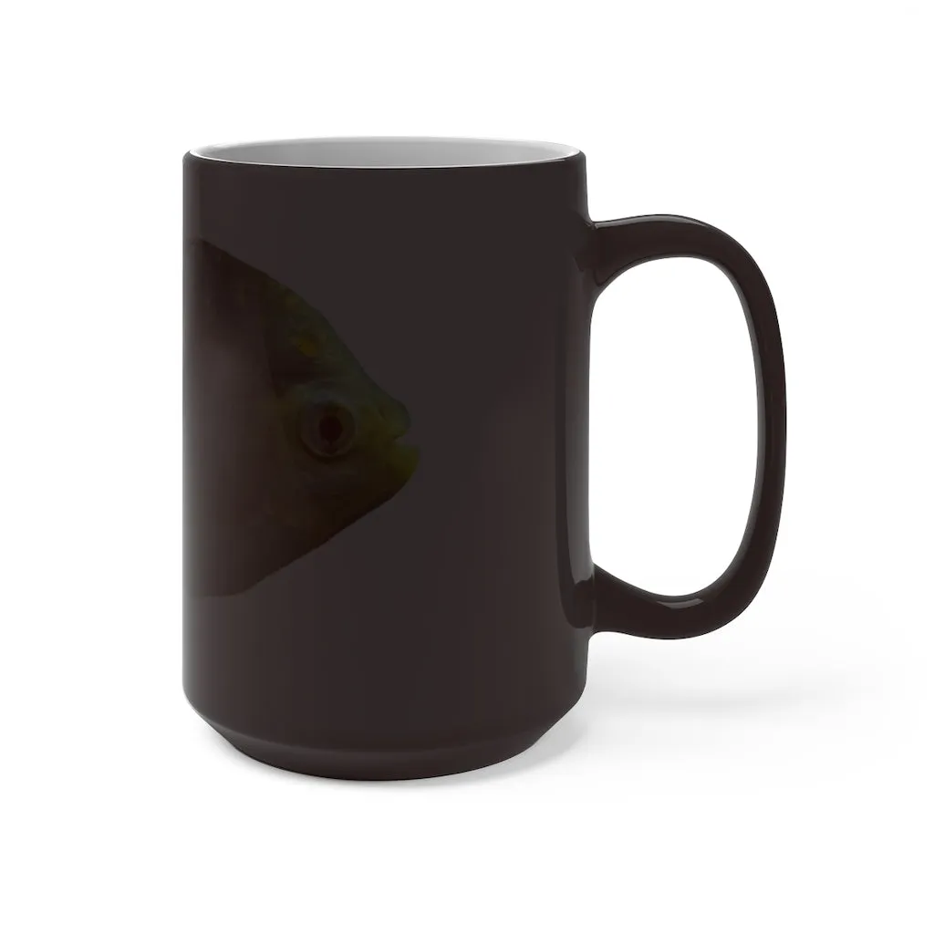 Green Fish with Specs Color Changing Mug