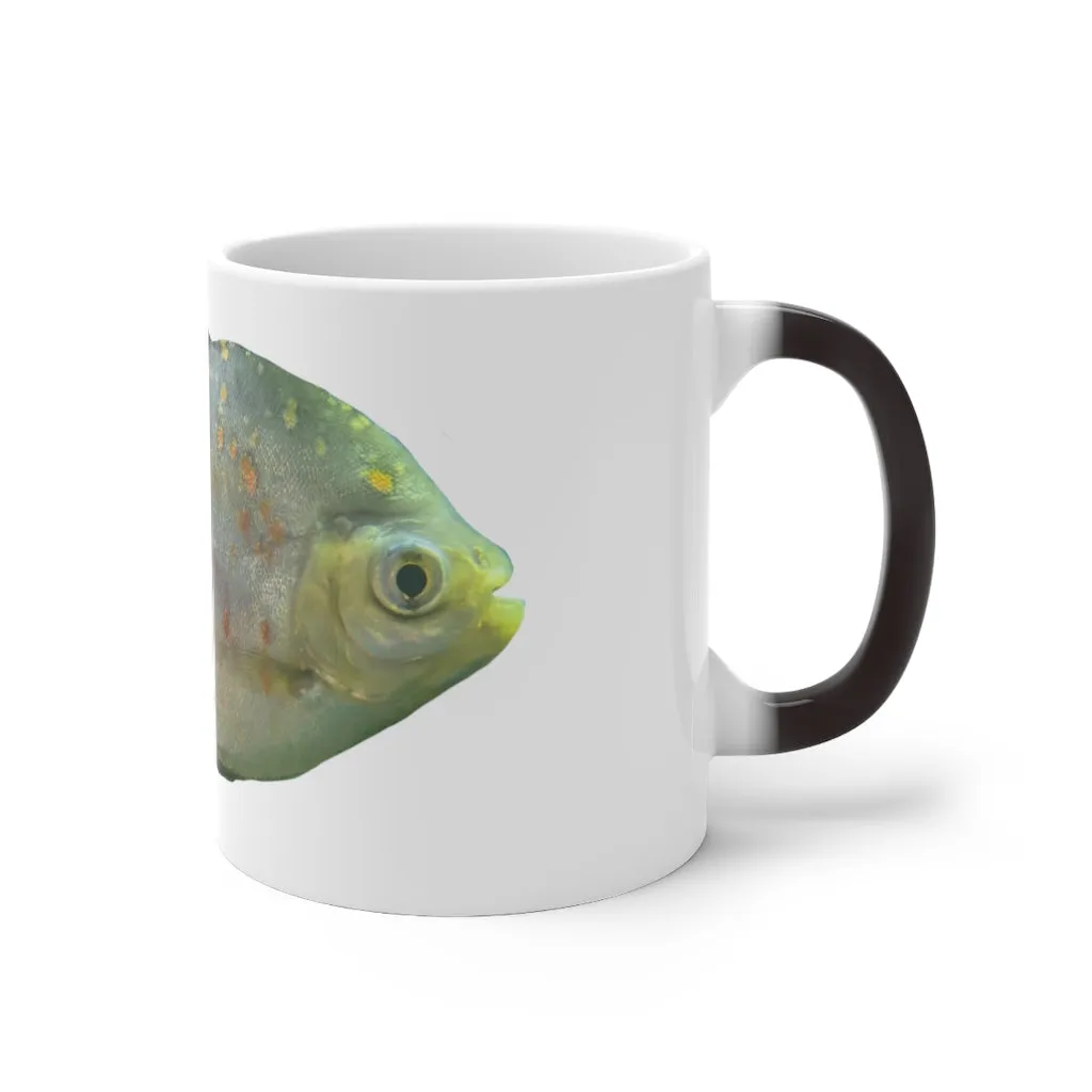 Green Fish with Specs Color Changing Mug