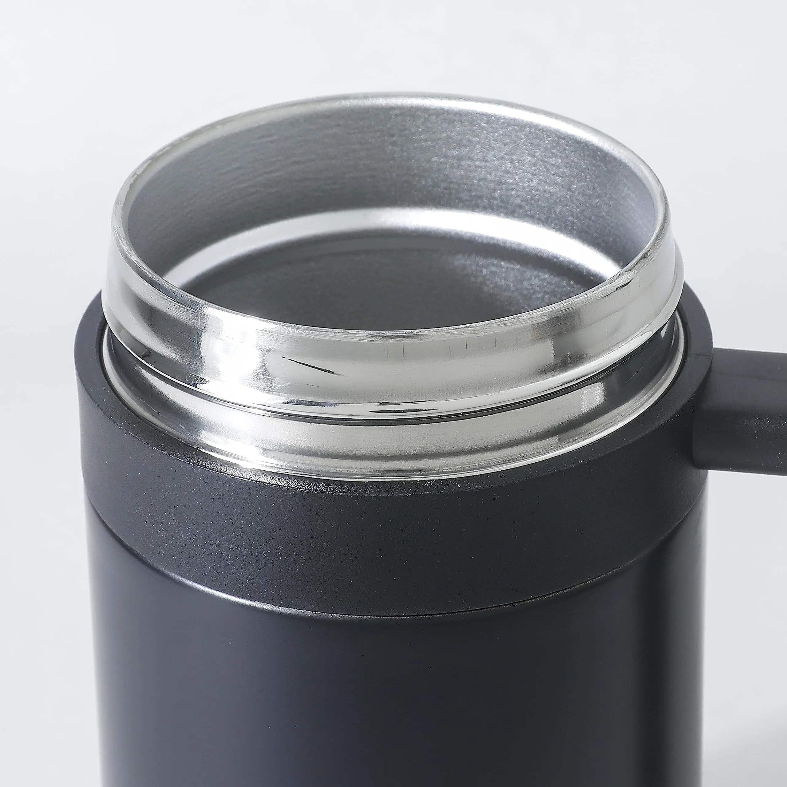 Homestic Stainless Steel Vacuum Insulated Travel Mug with Lid 420 ML (Black)