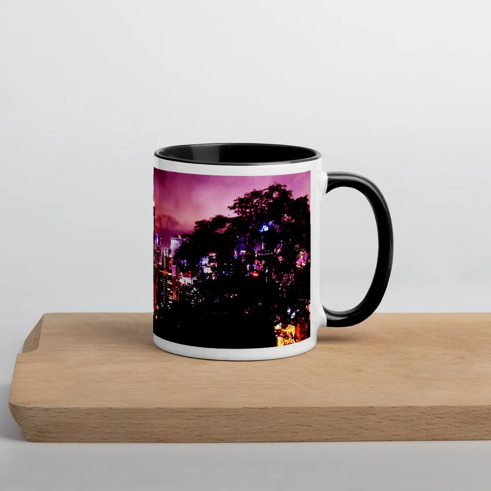 Hong Kong Nightscape Mug with Color Inside