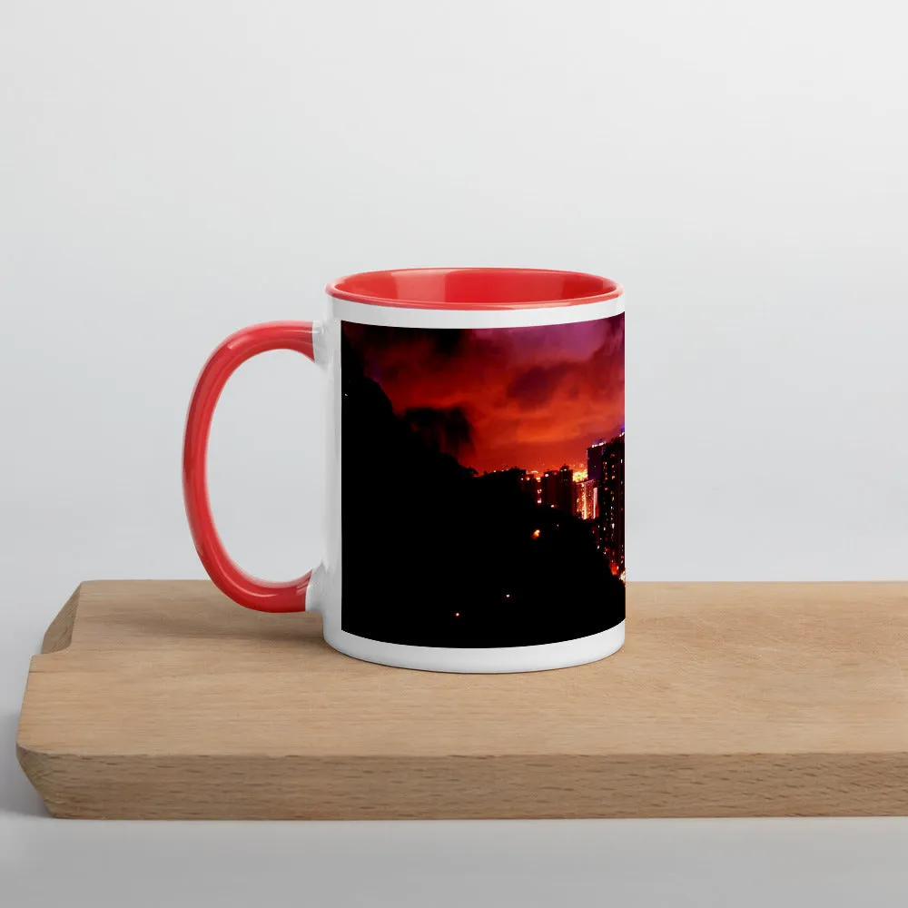 Hong Kong Nightscape Mug with Color Inside