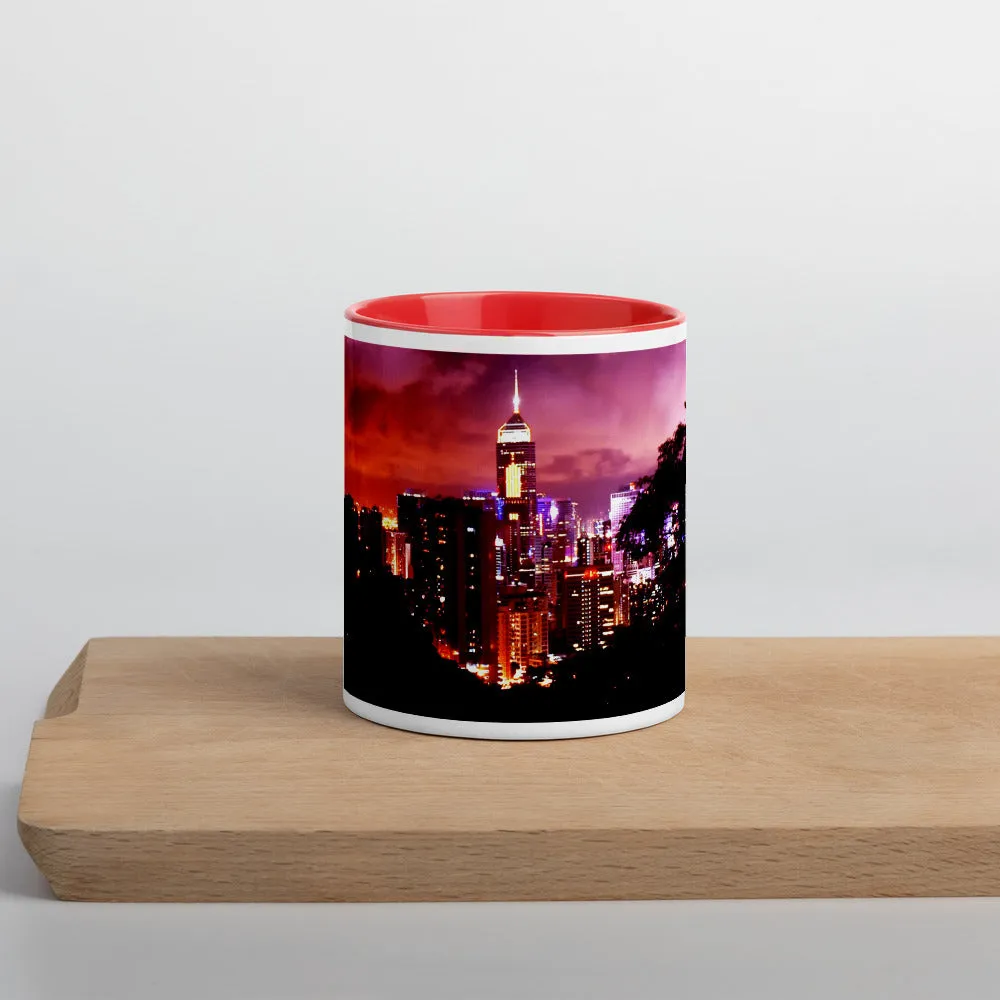 Hong Kong Nightscape Mug with Color Inside