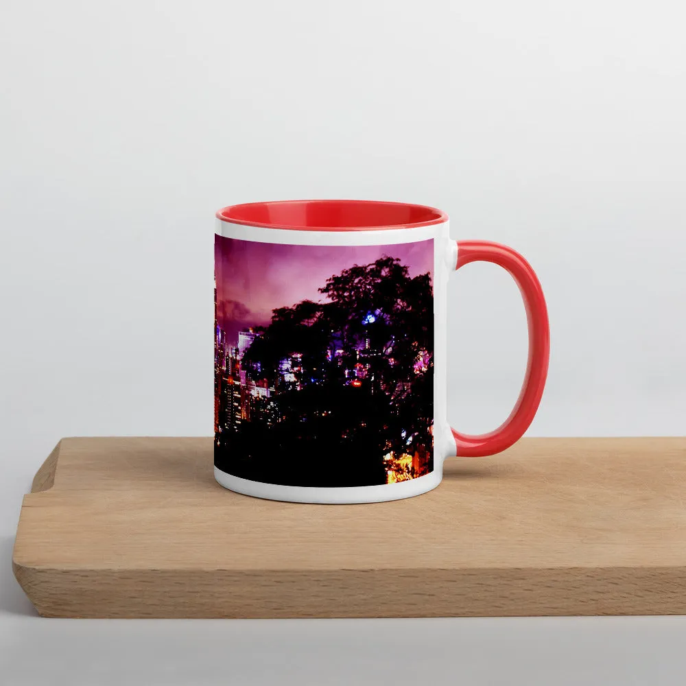 Hong Kong Nightscape Mug with Color Inside