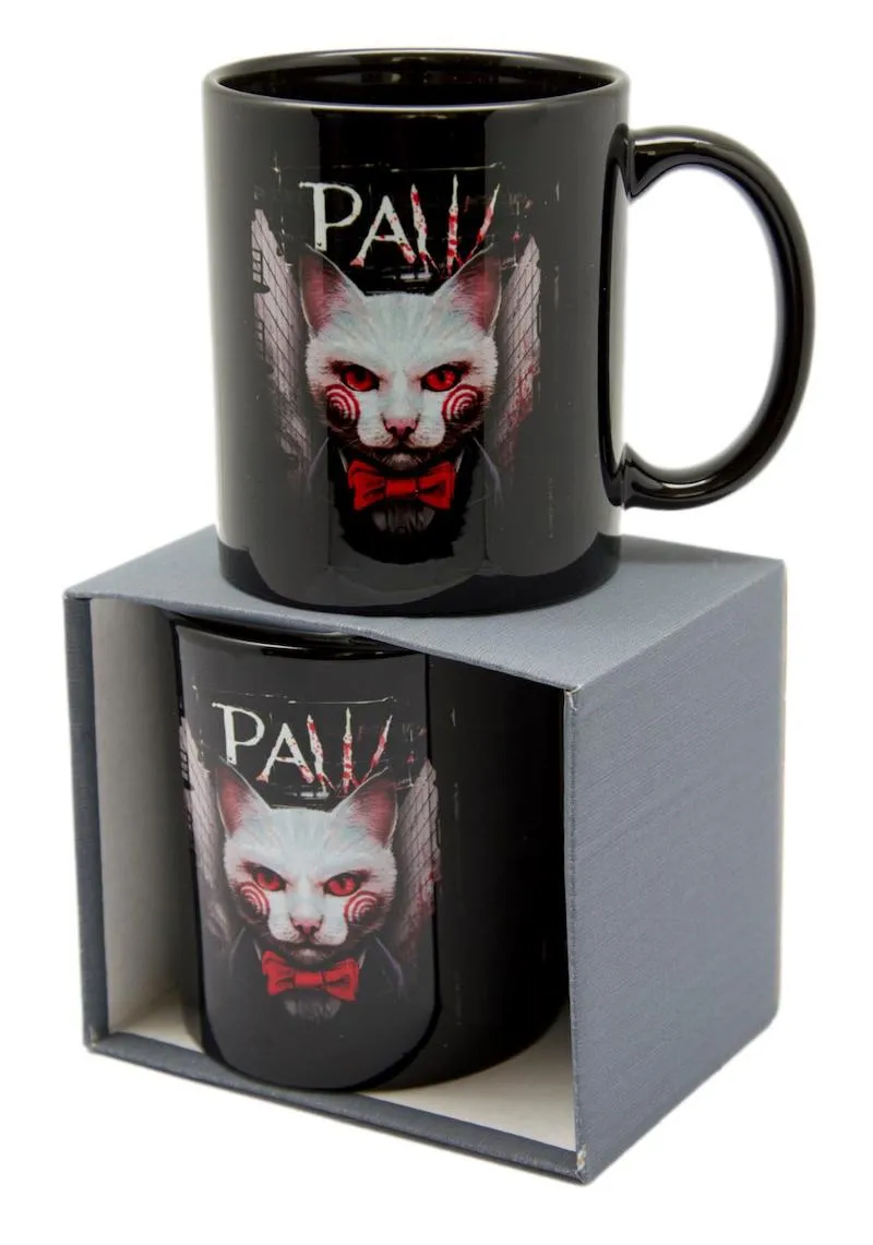 Horror Paw Black Mug