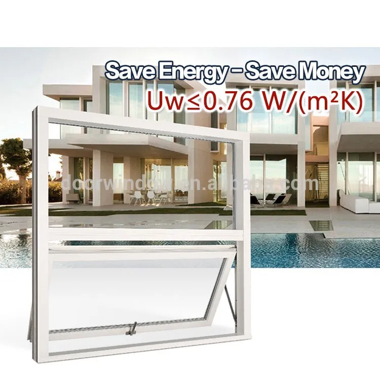 Insulated aluminium awning window high quality with hollow glass cottage awnings