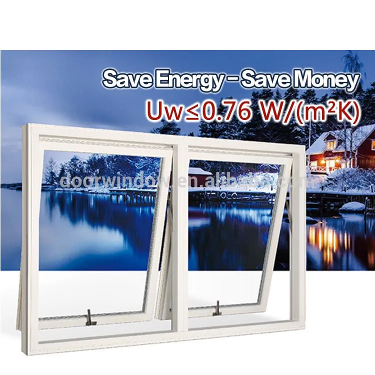 Insulated aluminium awning window high quality with hollow glass cottage awnings