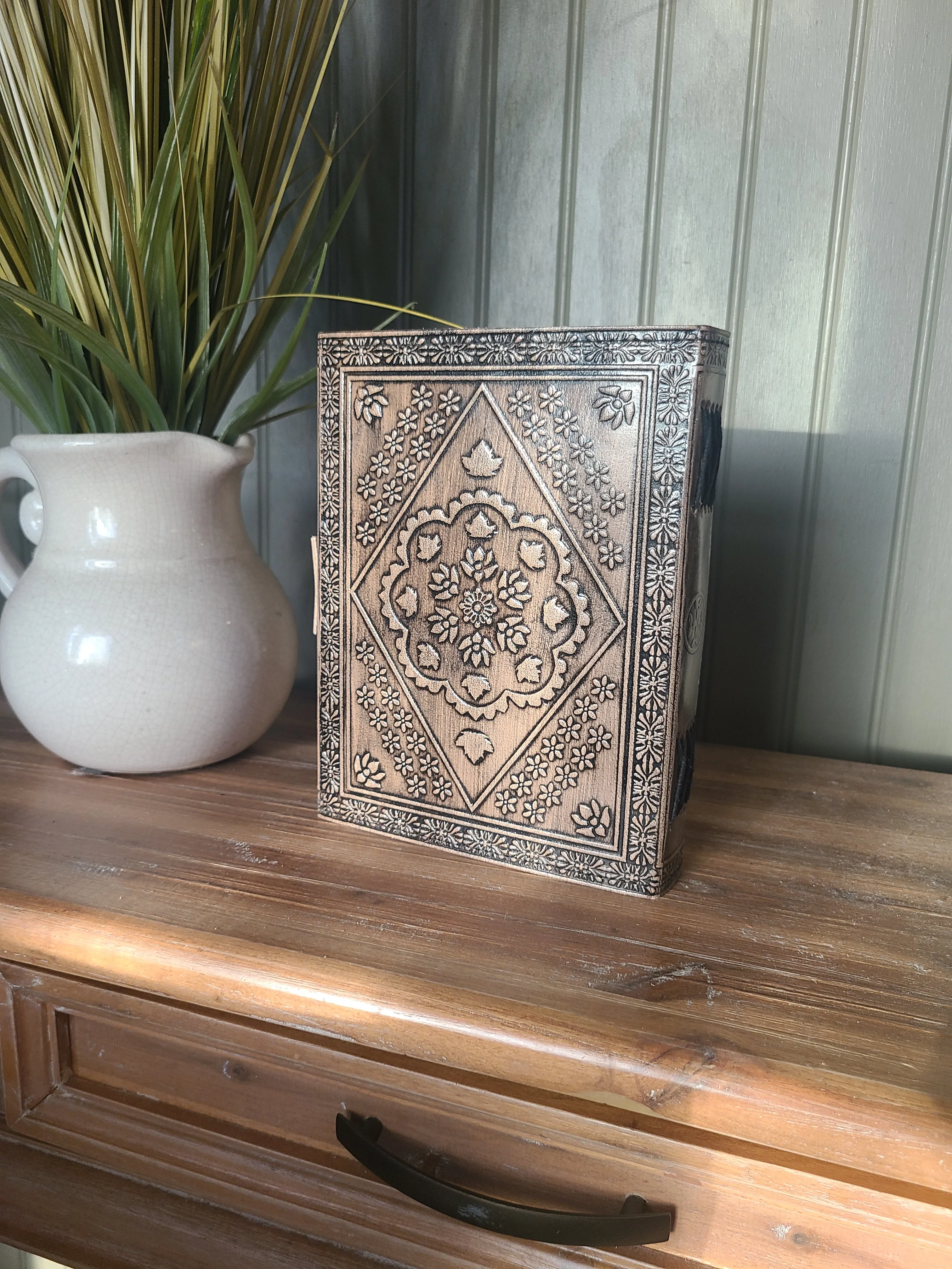 Medieval Dragon Leather Writing Journal - Tan