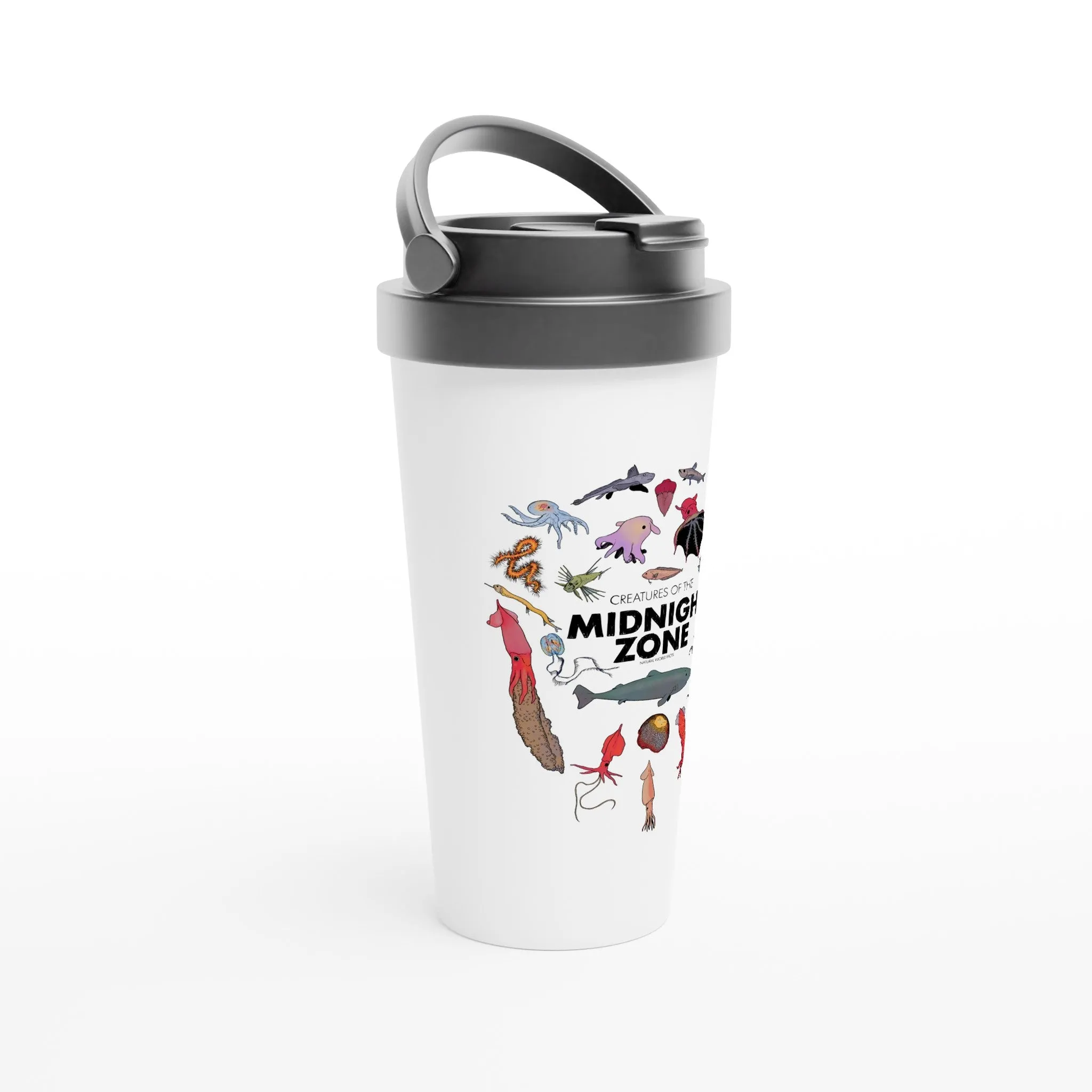 Midnight Zone Creatures Stainless Steel Travel Mug