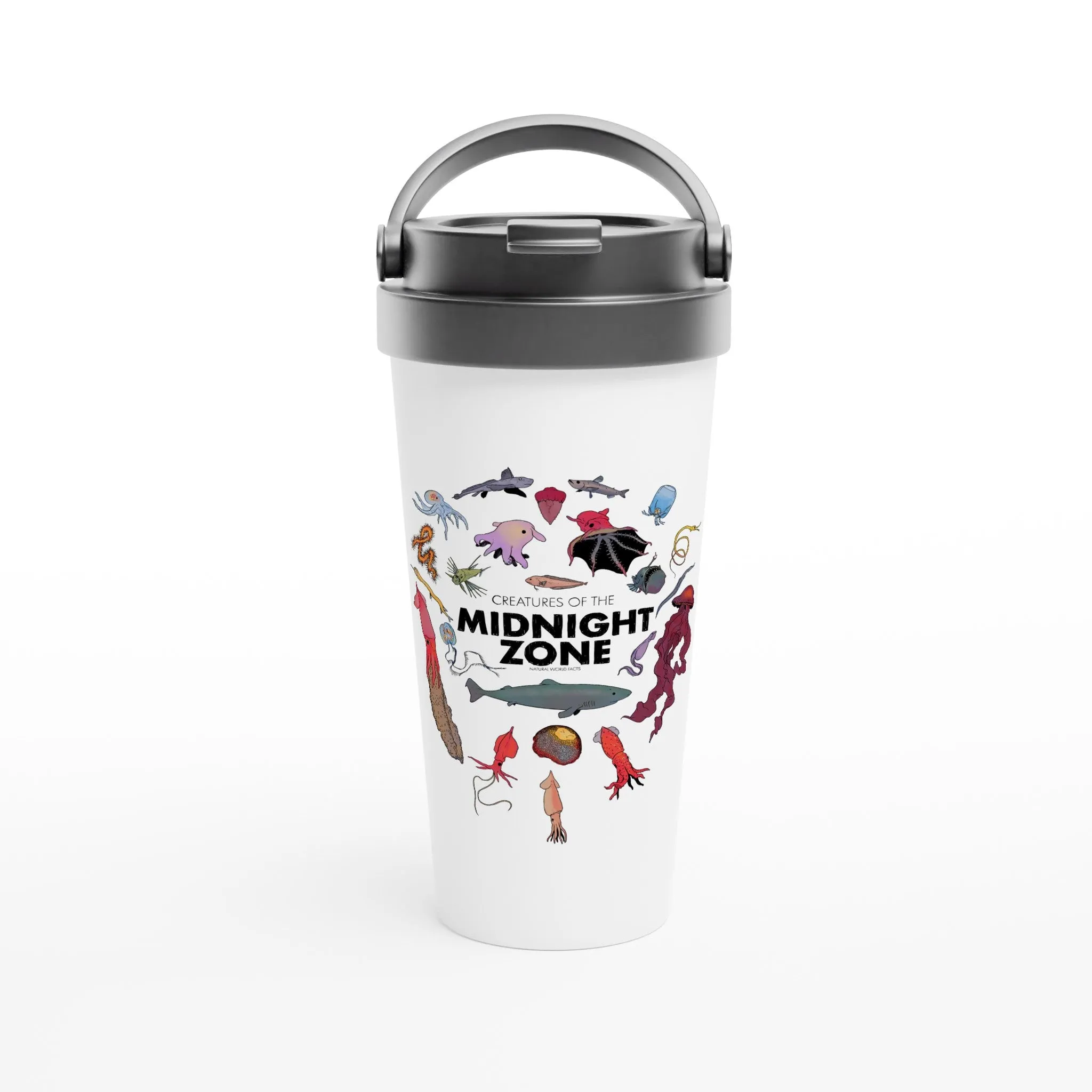 Midnight Zone Creatures Stainless Steel Travel Mug