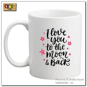 Mug "I love you to the moon and back"