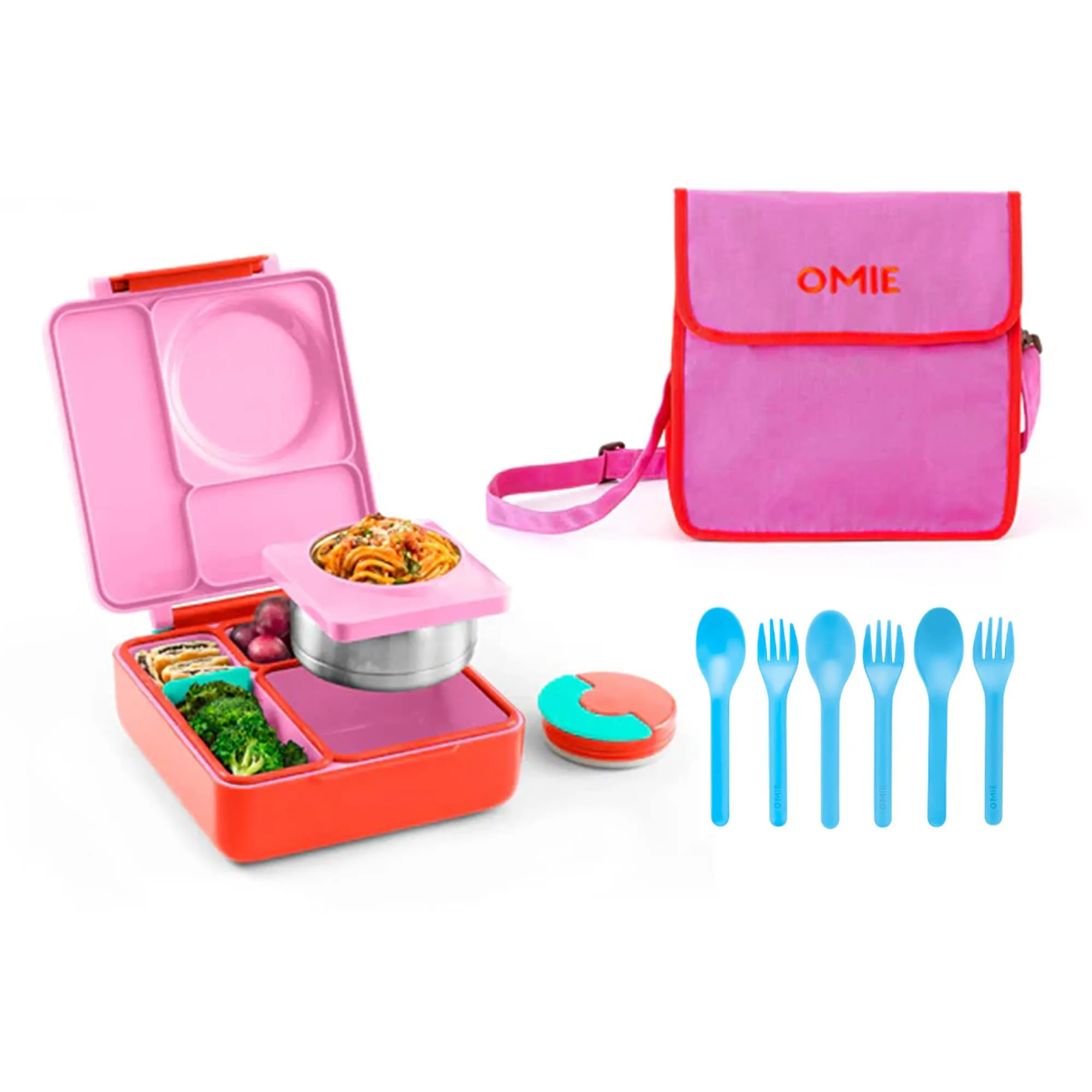 OmieBox 2.0 Smarter Bundle - Bento Box, Tote & Cutlery