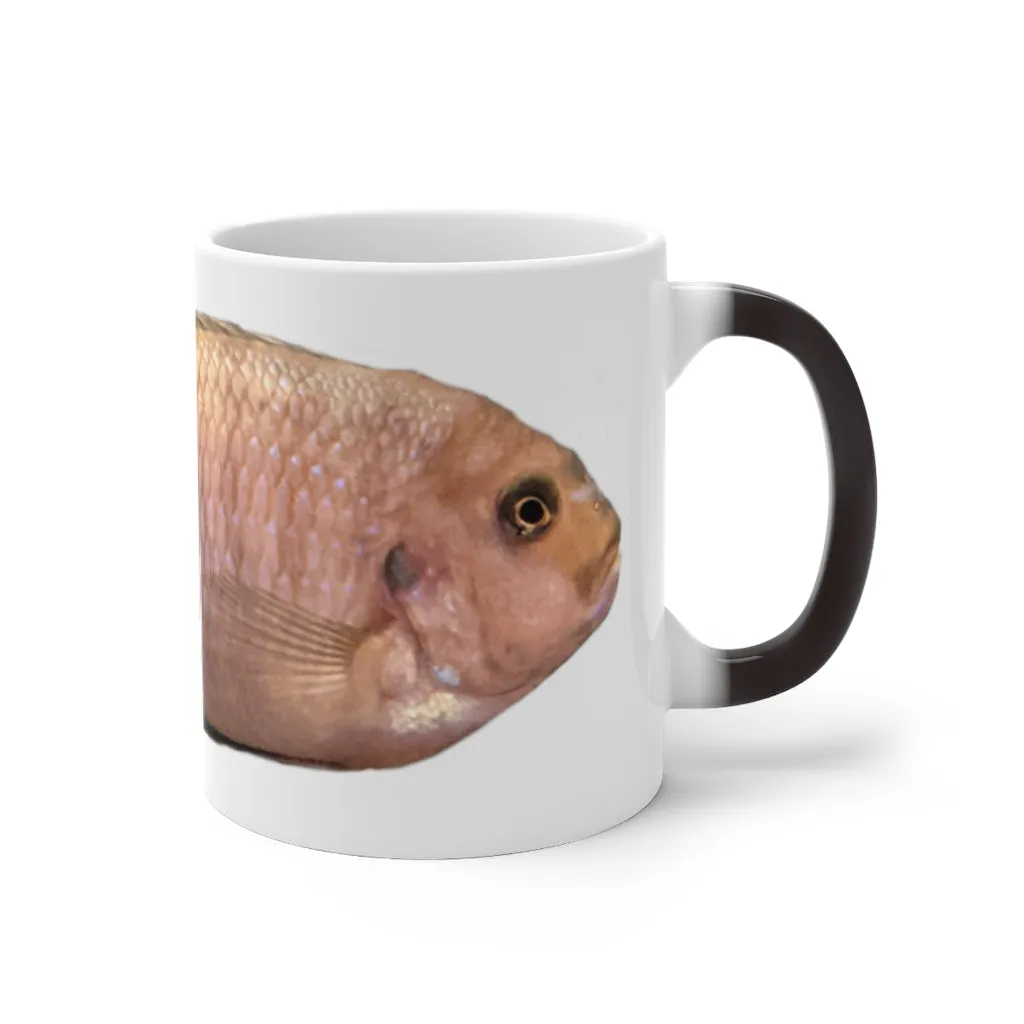 Peach Fish Color Changing Mug