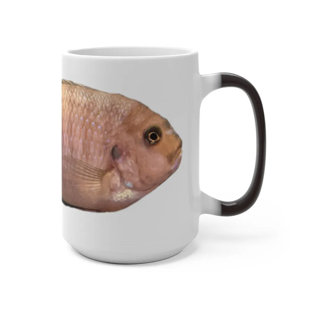 Peach Fish Color Changing Mug