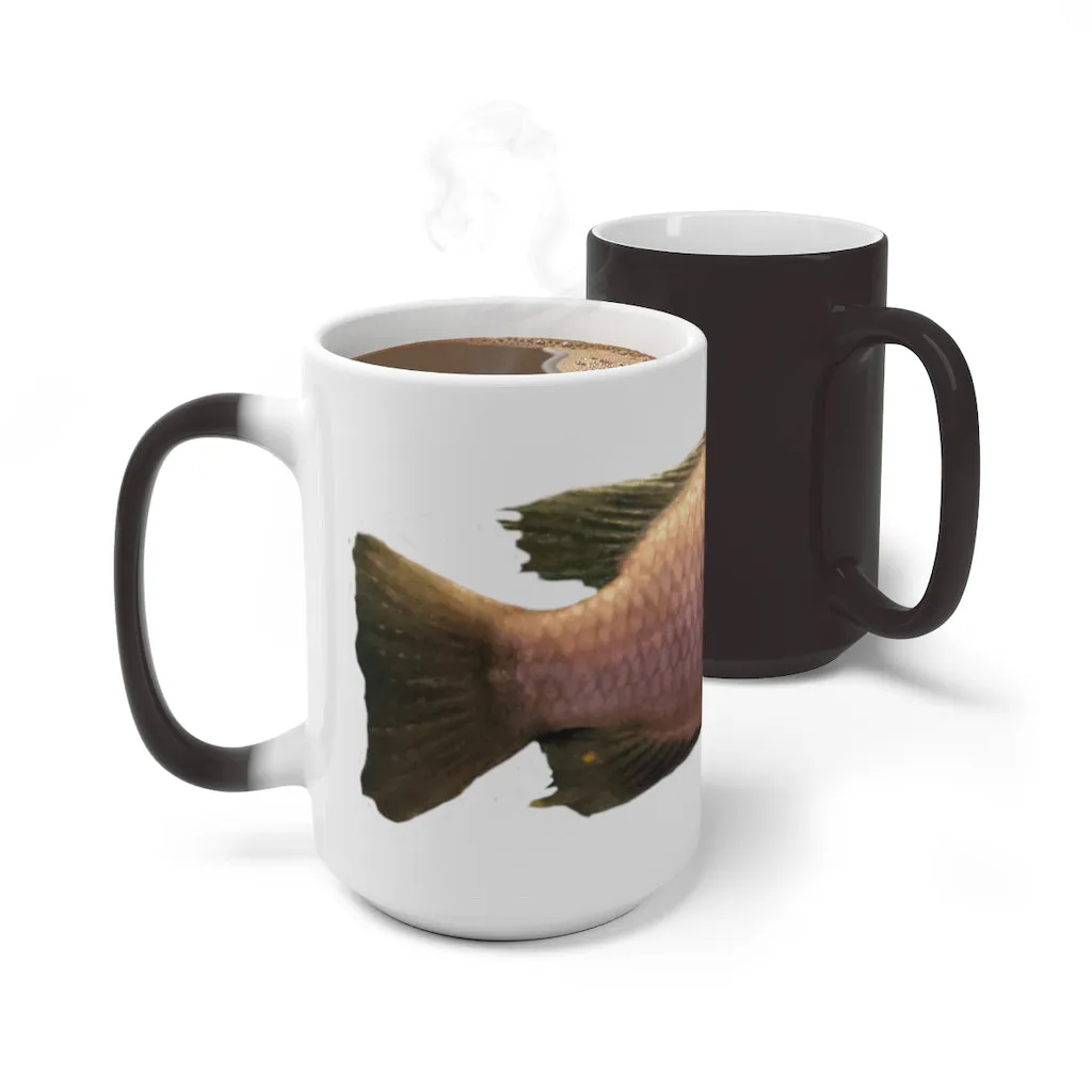 Peach Fish Color Changing Mug