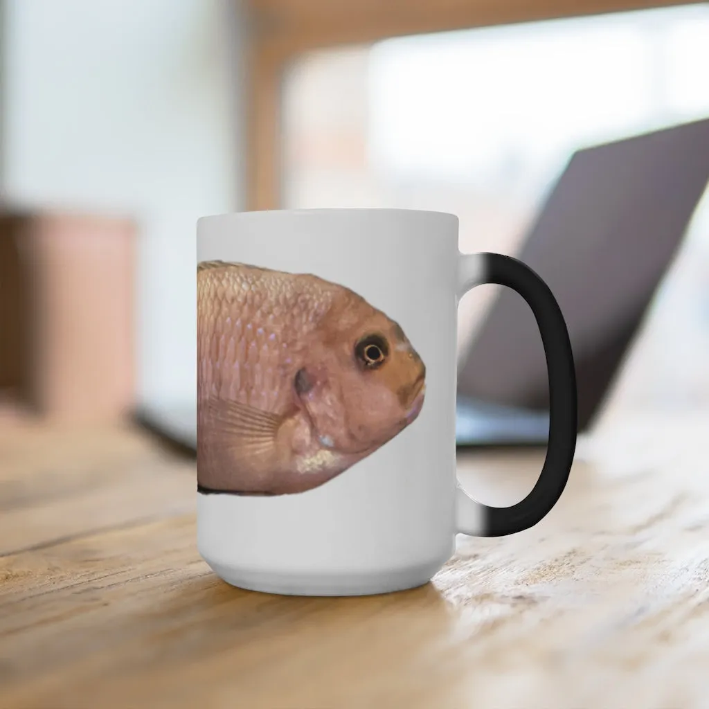 Peach Fish Color Changing Mug