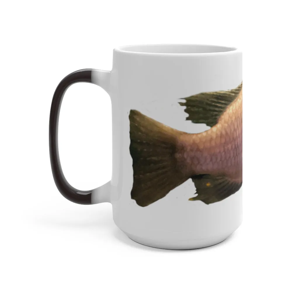 Peach Fish Color Changing Mug