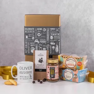 Personalised Coffee and Cookies Gift Box