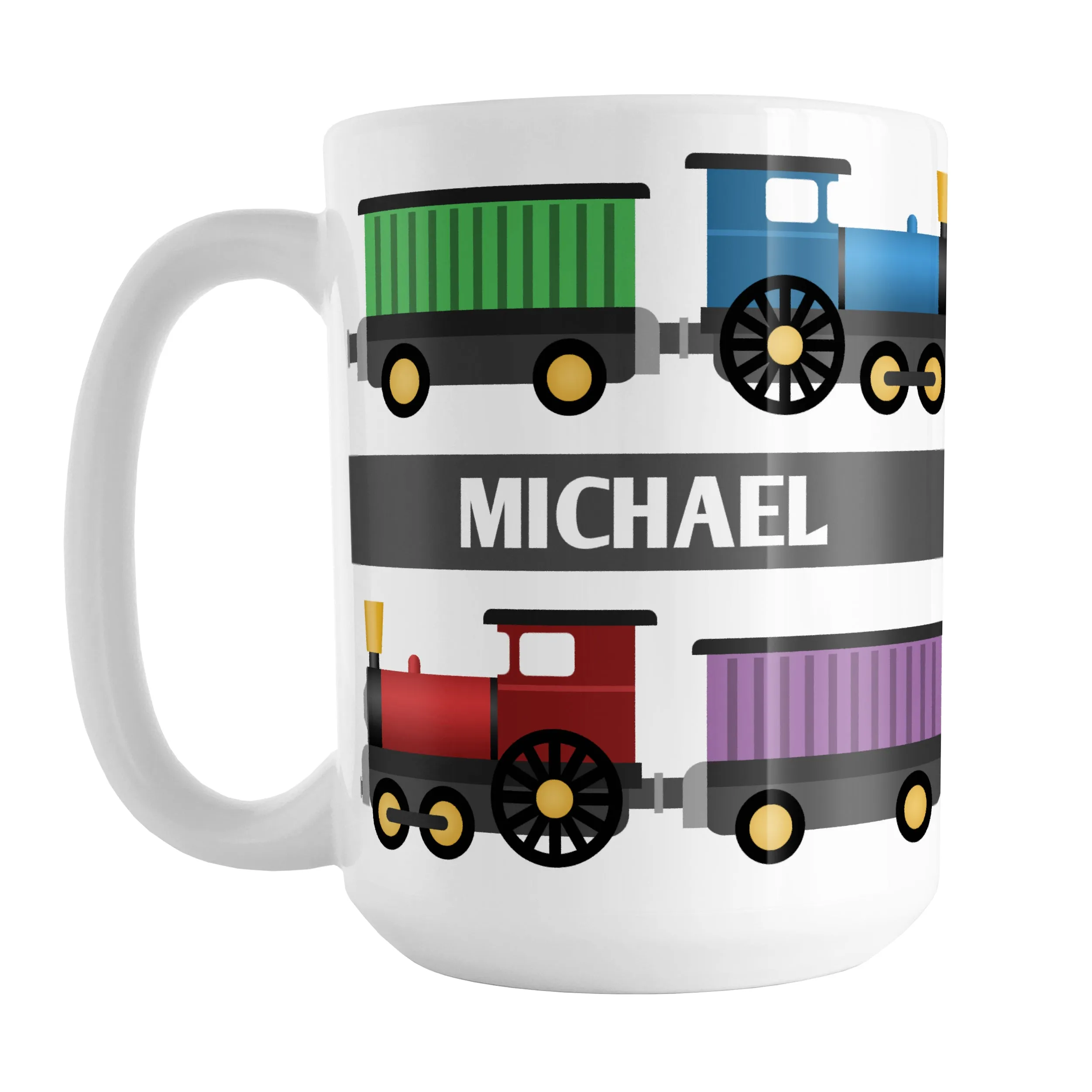 Personalized Colorful Locomotive - Train Mug