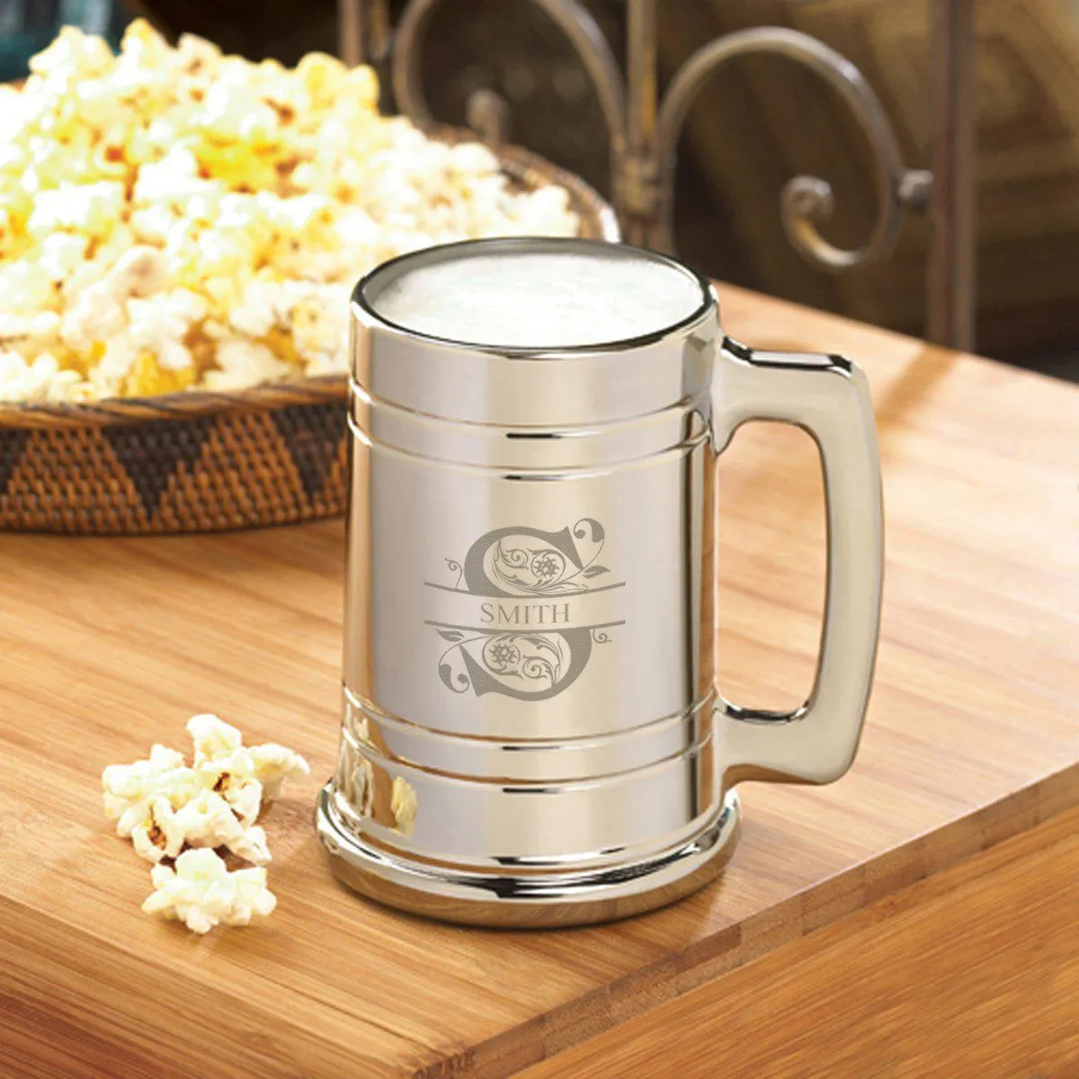 Personalized Gunmetal Beer Mugs - 16 oz.