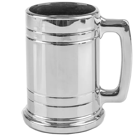 Personalized Gunmetal Beer Mugs - 16 oz.