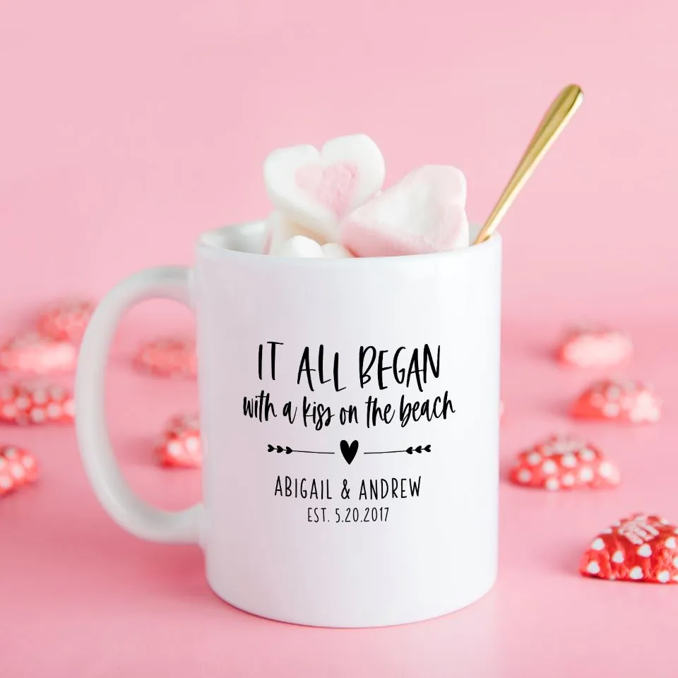 Personalized Valentine’s Day Mugs - Calligraphy Designs