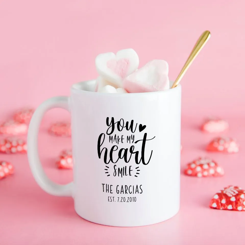 Personalized Valentine’s Day Mugs - Calligraphy Designs