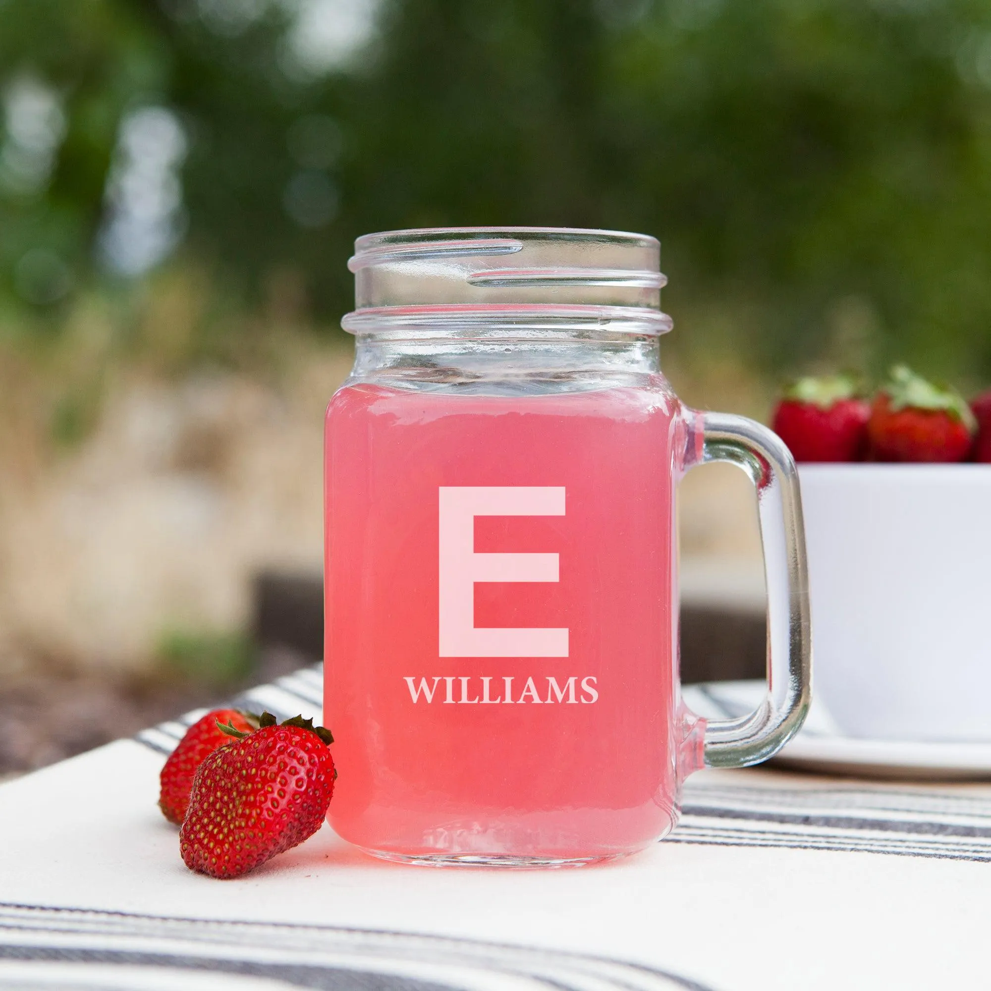 Personalized Wedding Mason Jars