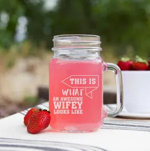 Personalized Wedding Mason Jars