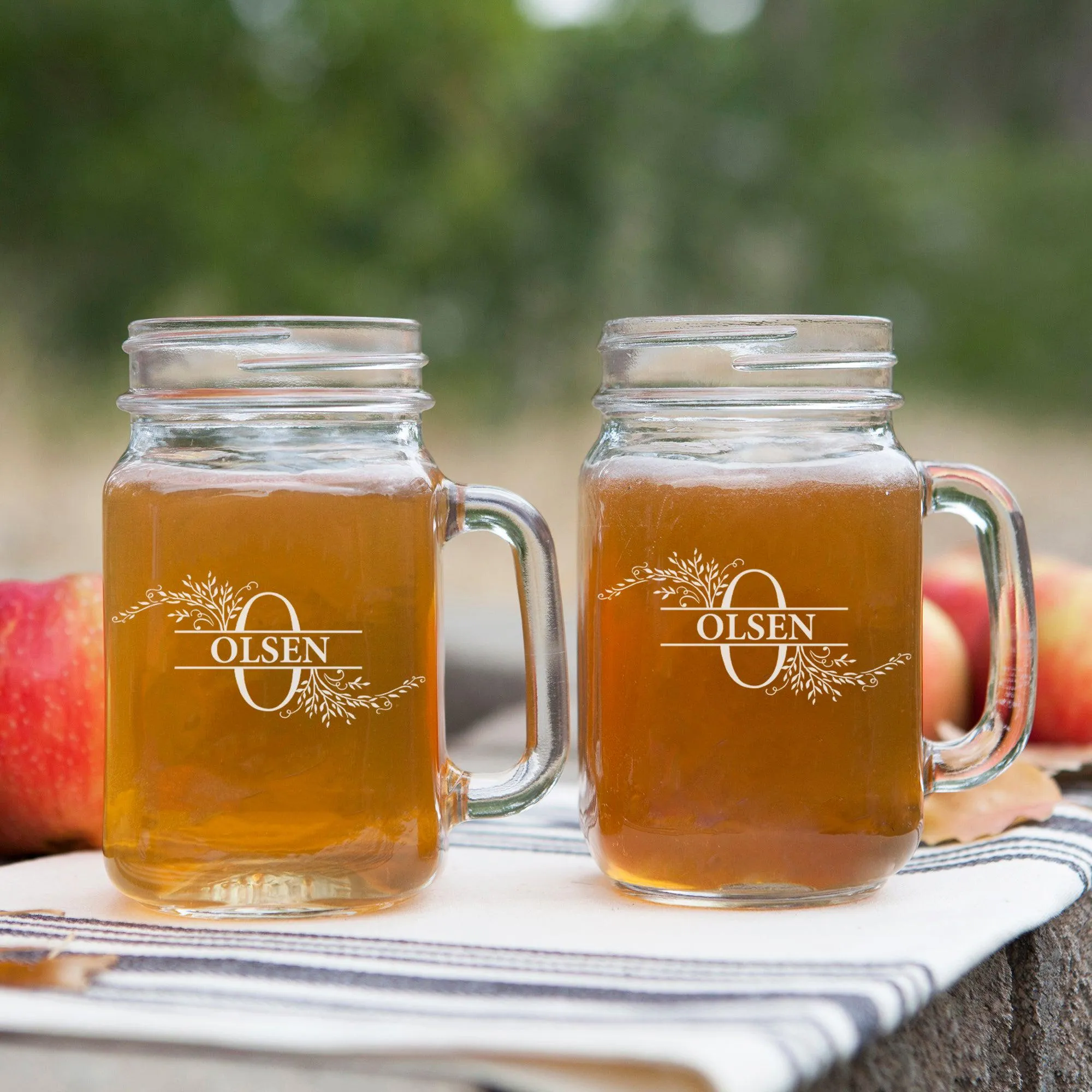 Personalized Wedding Mason Jars